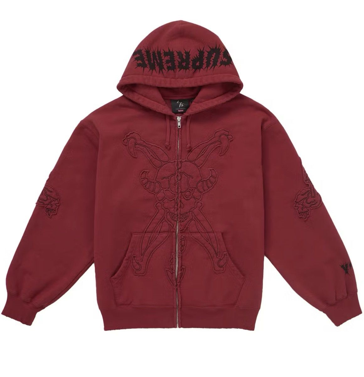 Supreme Yohji Yamamoto Skull Zip Up Hoodie