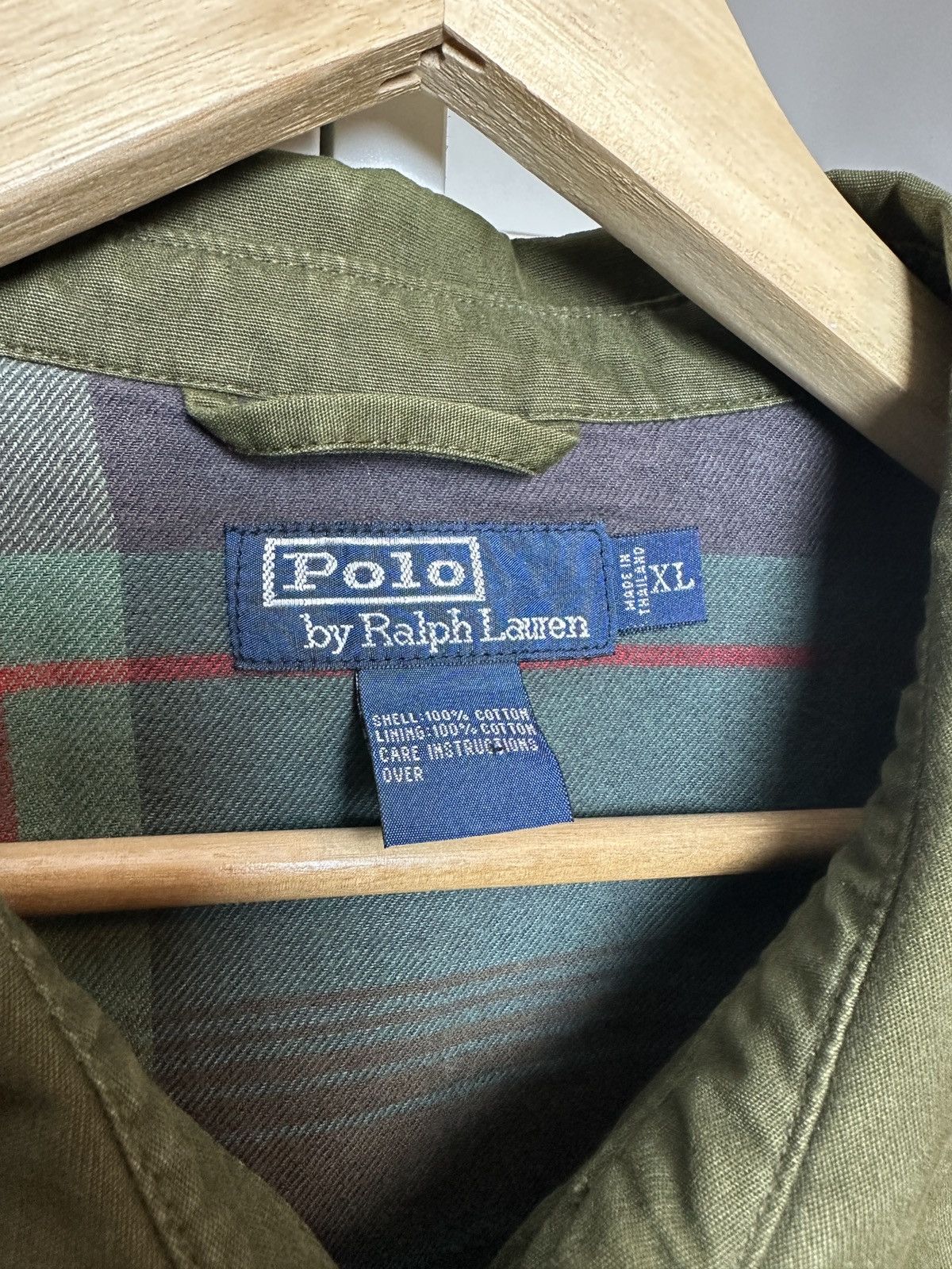 Polo Ralph Lauren Vintage Polo Ralph Lauren khaki boxy jacket Size US XL / EU 56 / 4 - 3 Thumbnail