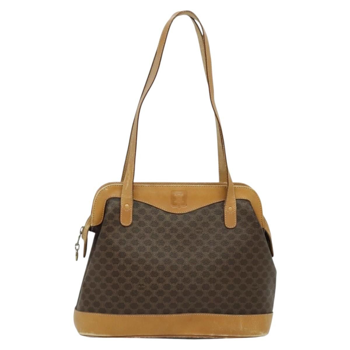 Celine CELINE Macadam Canvas Cicada Shoulder Bag Pvc Leather Brown Size ONE SIZE - 2 Thumbnail