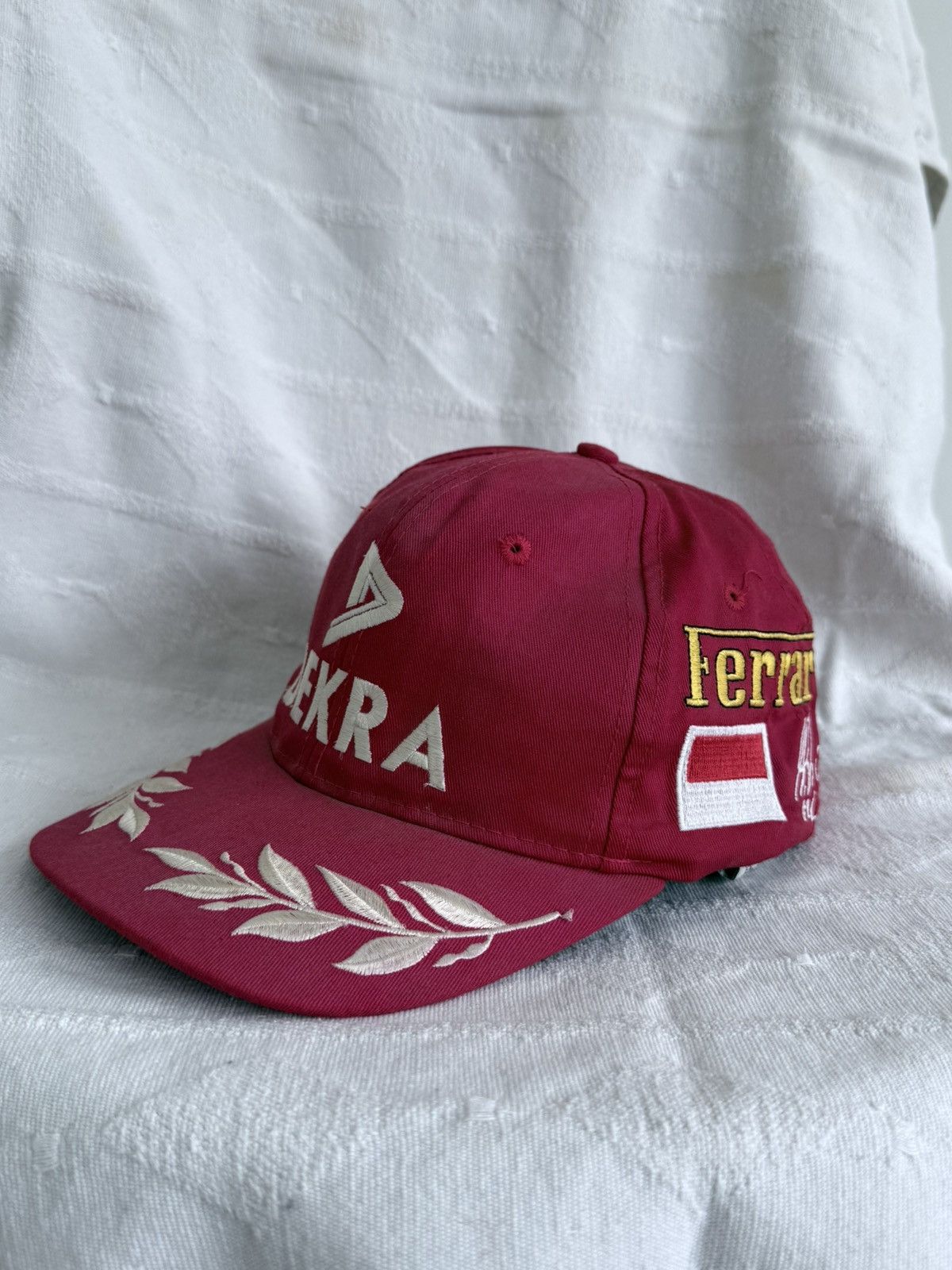 Ferrari Vintage Ferrari Michael Schumacher Dekra Cap Hat Size ONE SIZE - 2 Thumbnail