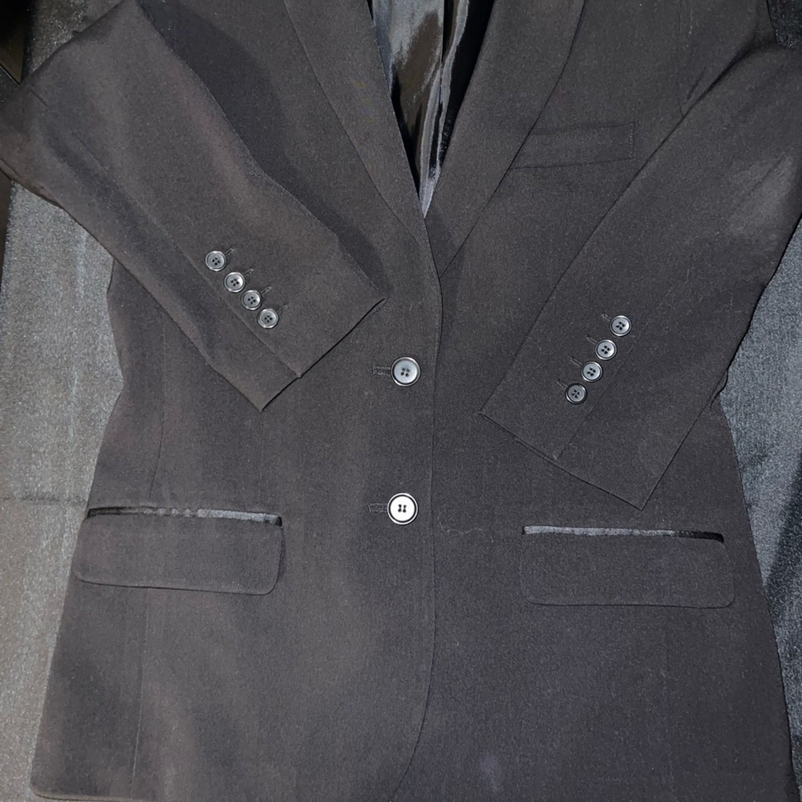Other New York & Company Classic Black Suit Jacket Size M / US 6-8 / IT 42-44 - 4 Thumbnail