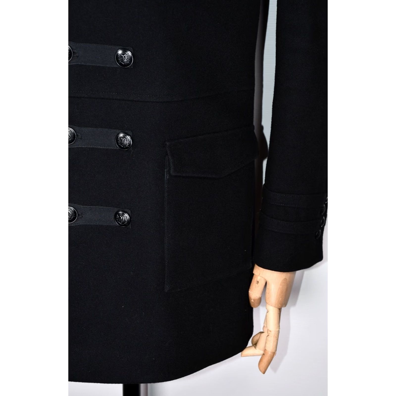 The Kooples The Kooples Coat Mens M Wool Black Overcoat Classic Size M Button Coat Winter Vintage: No Size US M / EU 48-50 / 2 - 5 Thumbnail