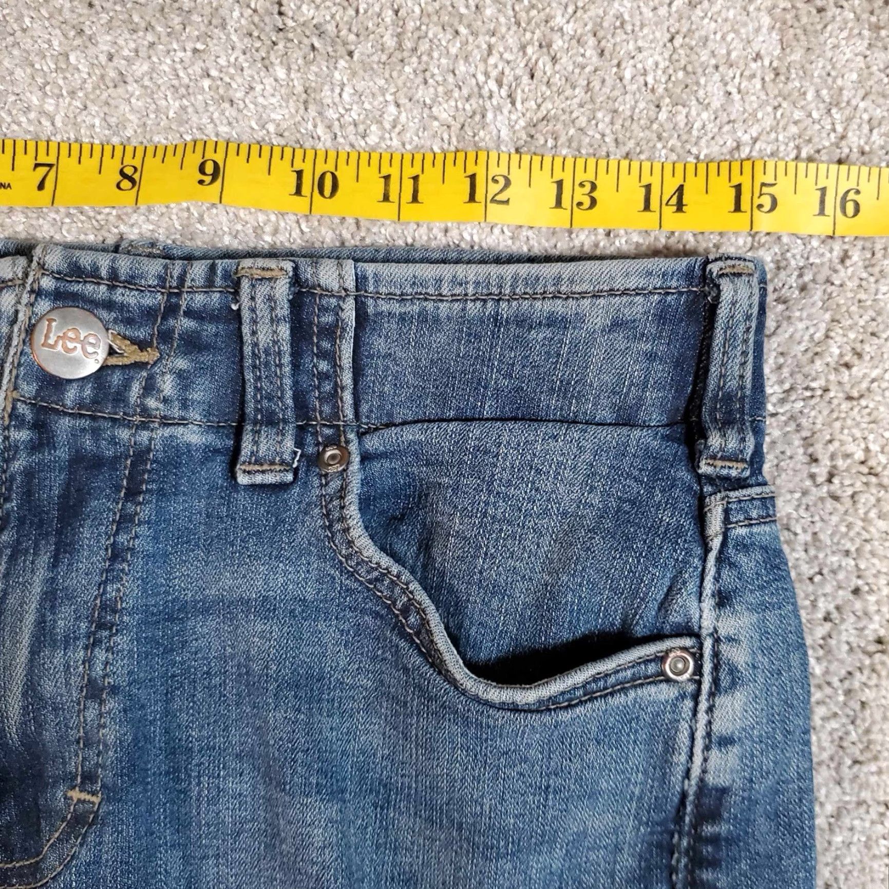 Lee LEE Jeans Mens Slim Fit Straight Leg 29x31 Blue Extreme Motion Stretch Denim 5-Pocket USA College Hip Hop Classic City American 80s? Size US 29 - 7 Thumbnail