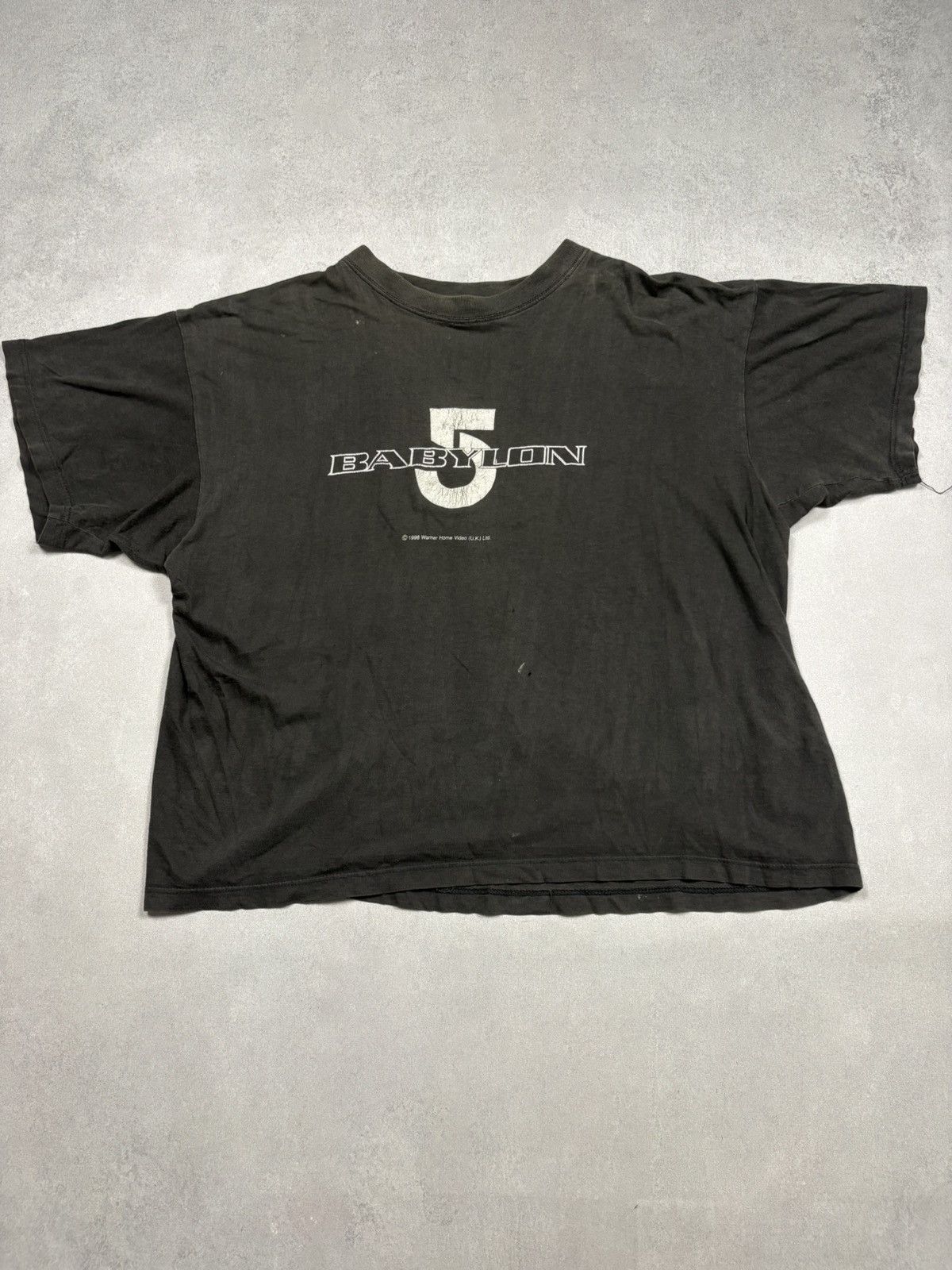 Vintage 1998 Babylon 5 Warner Home Video Shirt Black XL 90s
