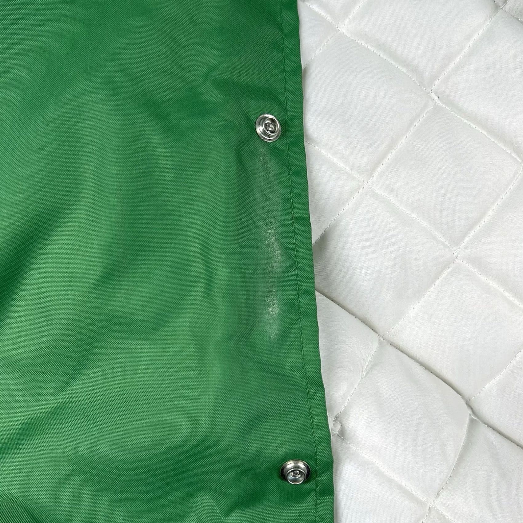 Vintage VINTAGE Westark Bronze Green Satin Bomber Jacket Mens M USA Band 80s 90s Varsity Letterman Pep Rally Shirt? Size US M / EU 48-50 / 2 - 5 Thumbnail