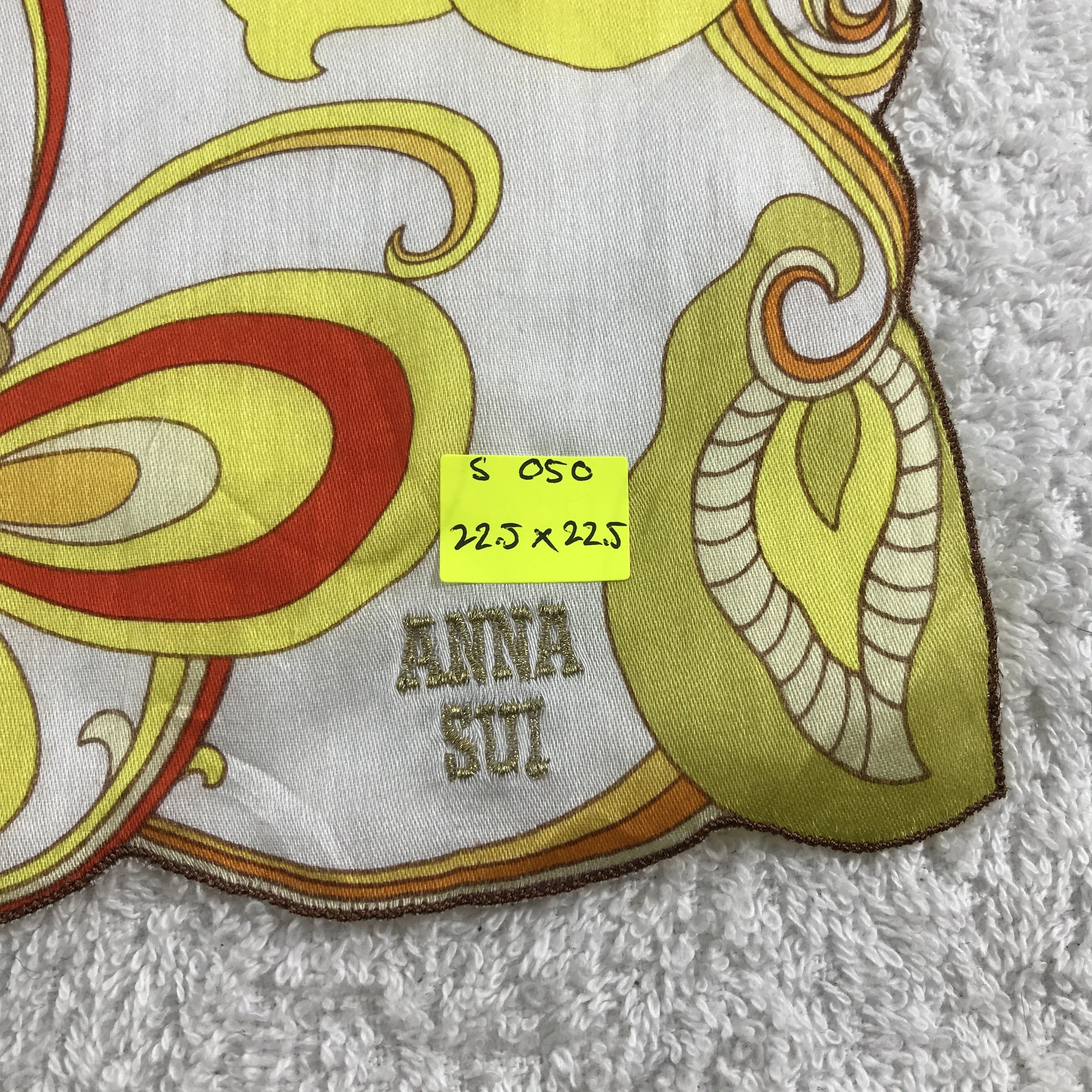Anna Sui × Vintage Anna Sui Bandana / Handkerchief / Neckerchief - S050 Size ONE SIZE - 5 Thumbnail
