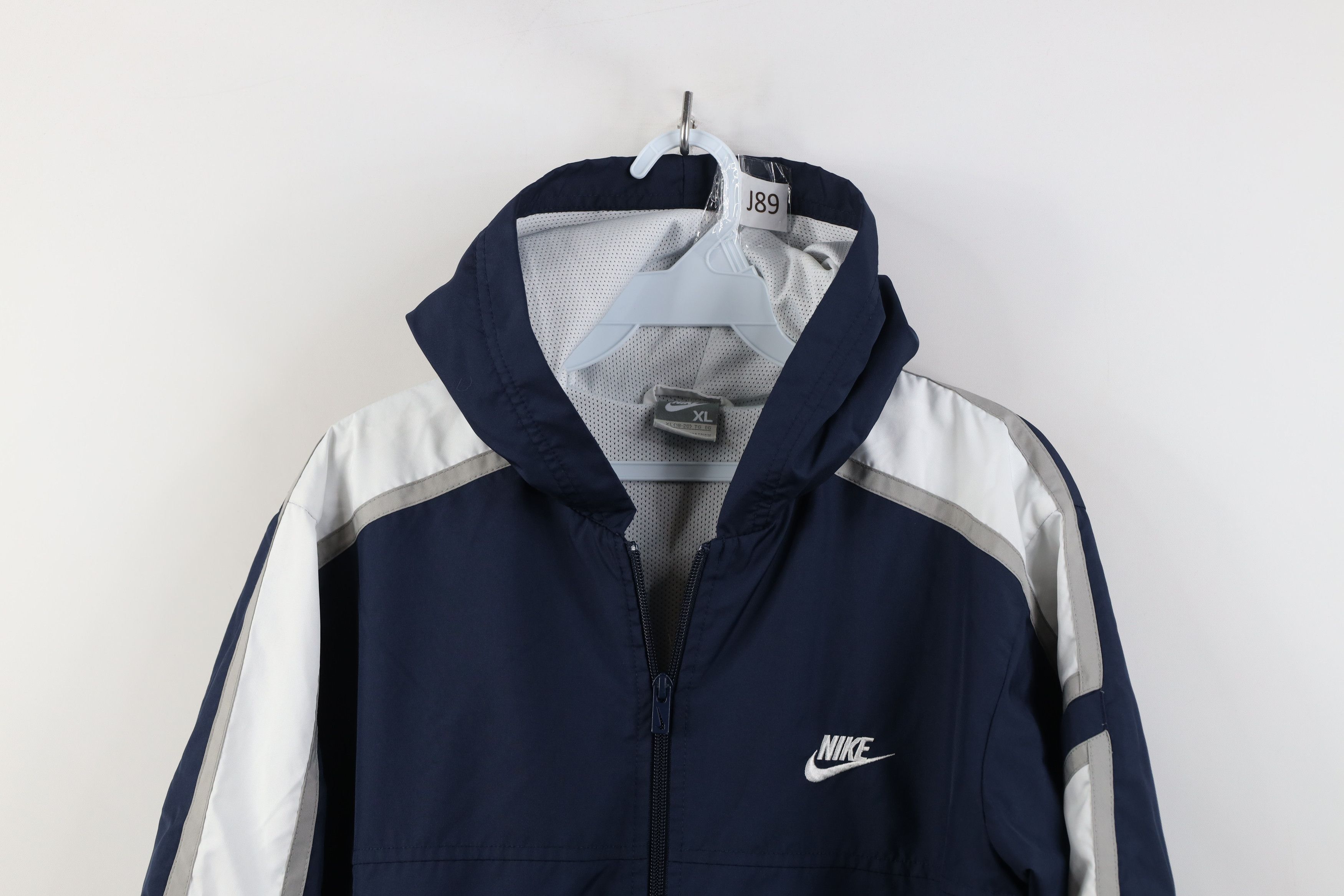 Nike Vintage Y2K Nike Scott Mini Swoosh Hooded Windbreaker Jacket Size XL / US 12-14 / IT 48-50 - 2 Thumbnail