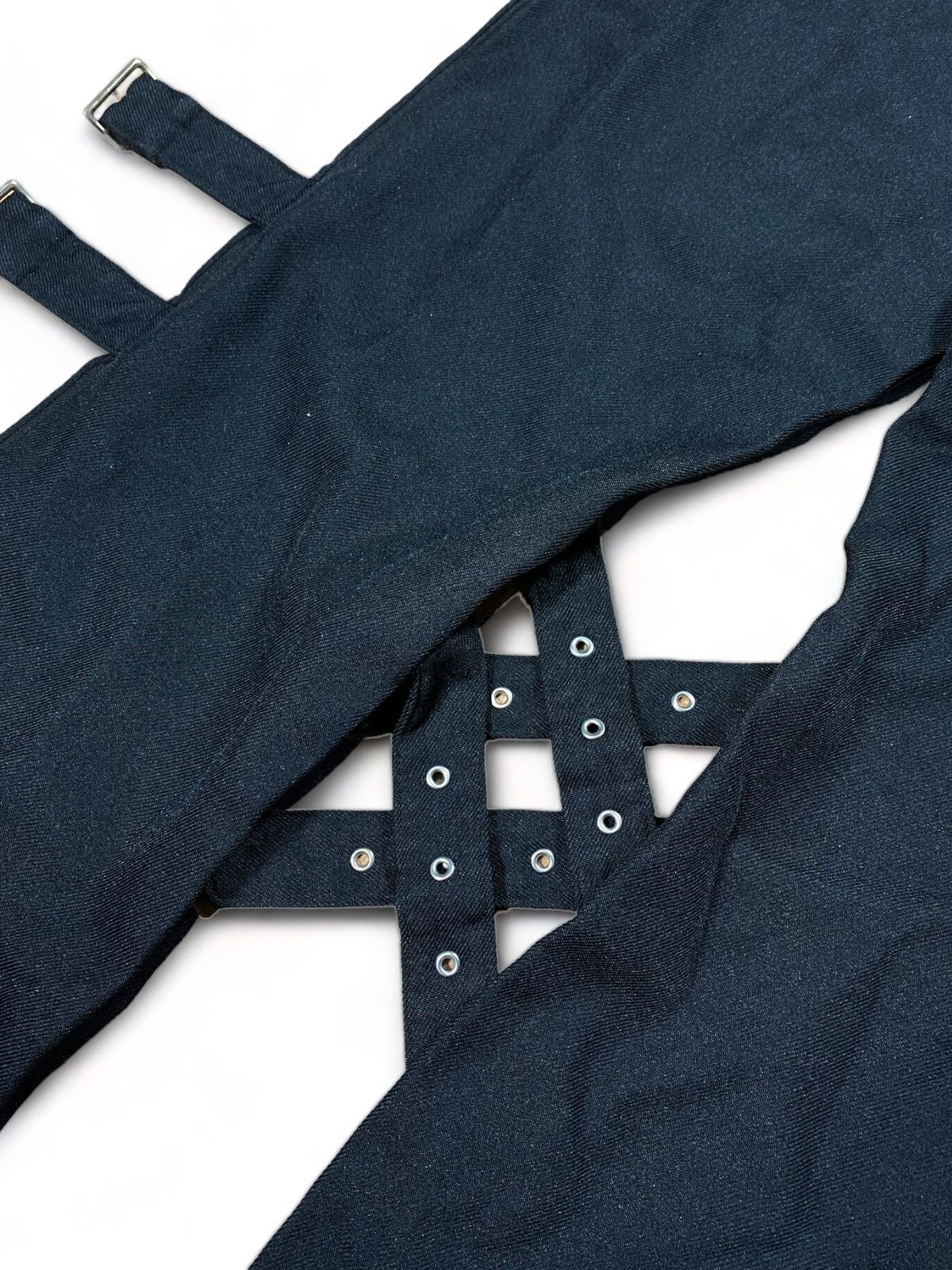 Comme des Garcons Comme Des Garçons Black - Belted Bondage Pants Size US 34 / EU 50 - 5 Thumbnail
