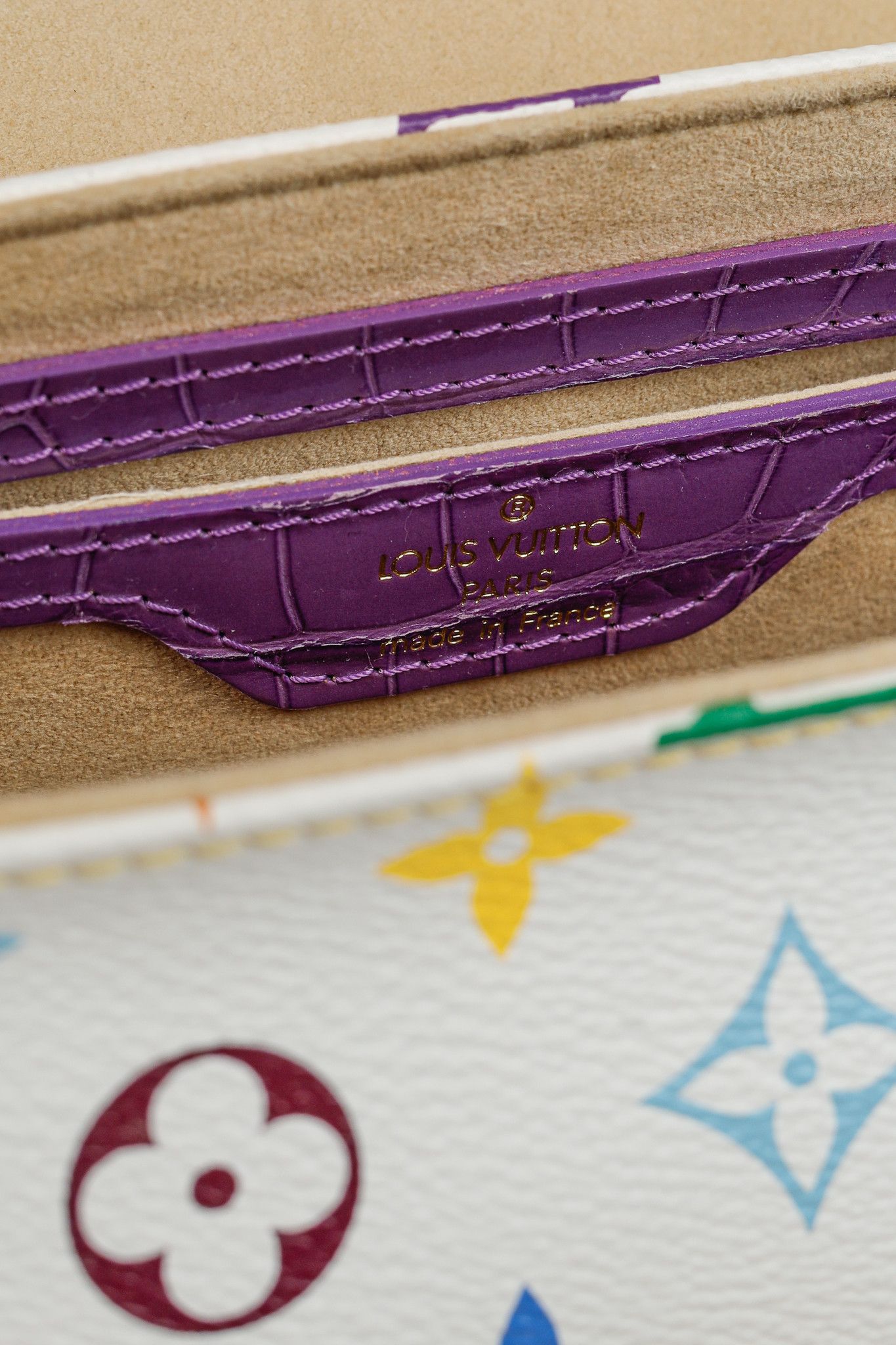Louis Vuitton × Takashi Murakami Louis Vuitton Marilyn Multicolore Purple Crocodile Bag Size ONE SIZE - 12 Thumbnail