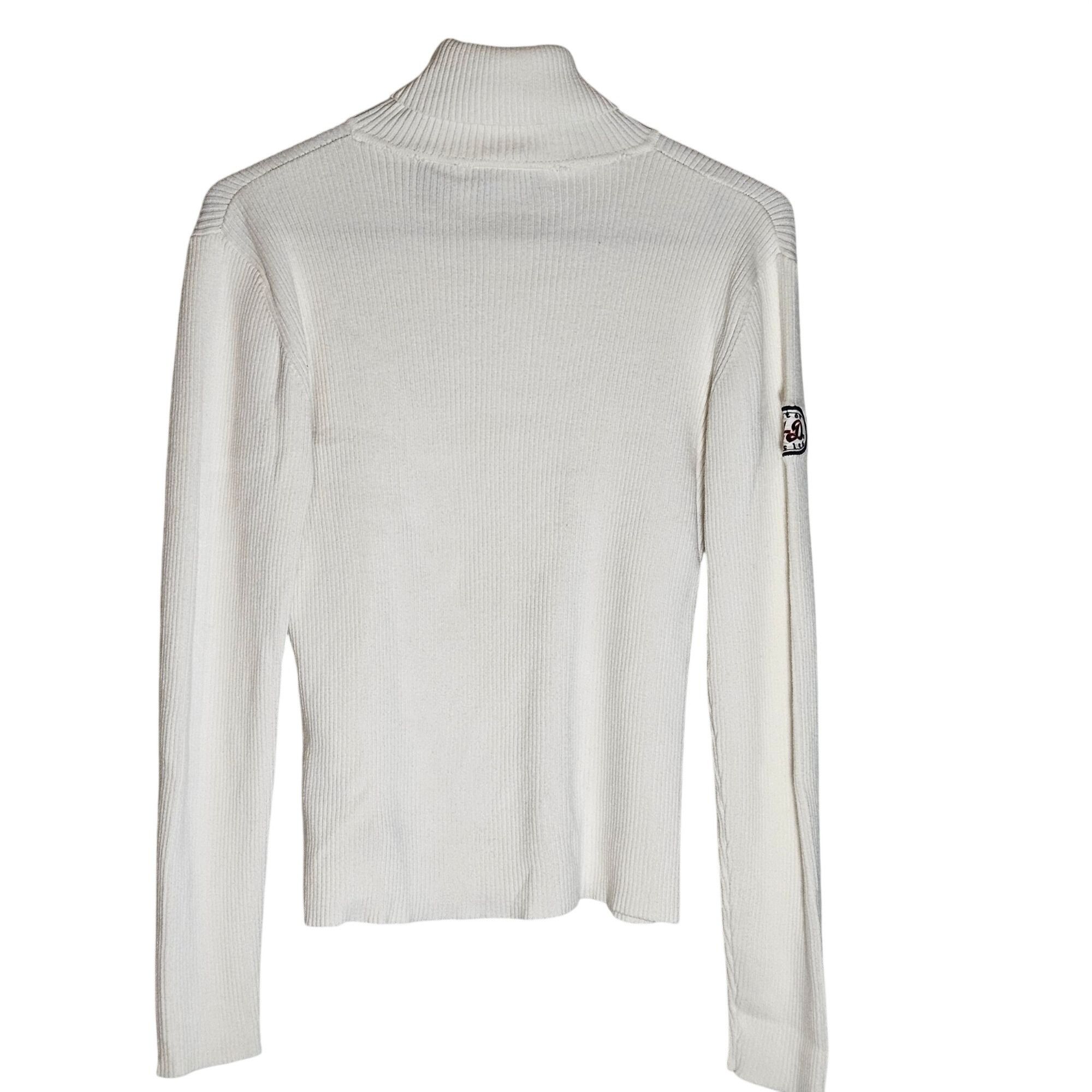 Harley Davidson VTG Harley-Davidson Women White Turtleneck Sweater S Y2K Str Size S / US 4 / IT 40 - 17 Thumbnail