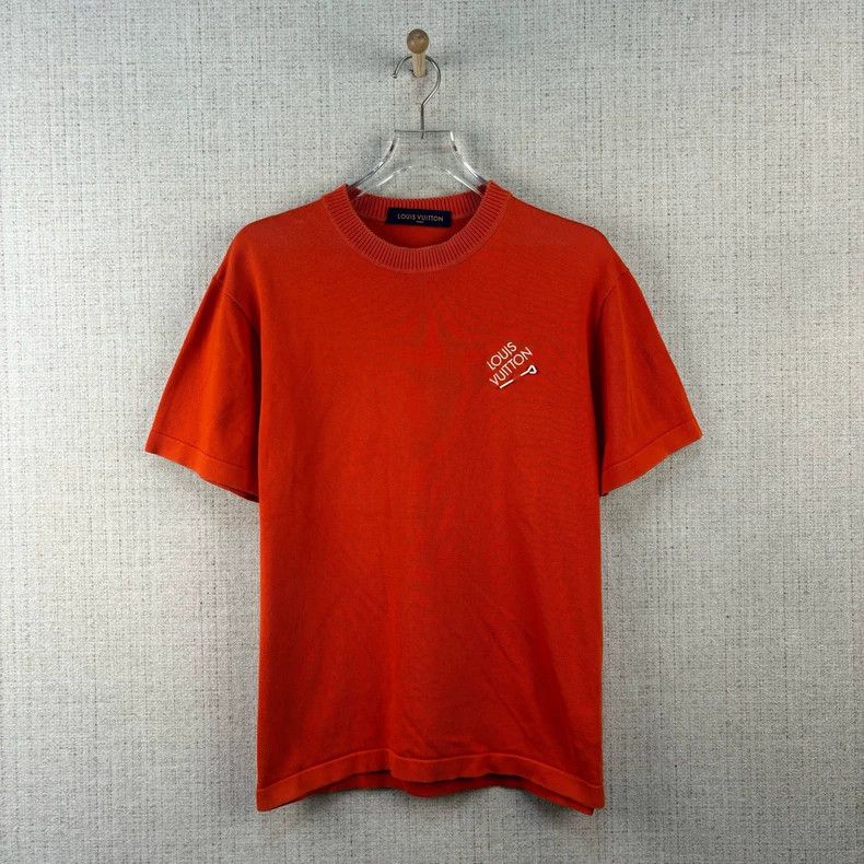 Louis Vuitton Louis Vuitton Pin-embroidered logo knit short sleeve Size US M / EU 48-50 / 2 - 1 Thumbnail