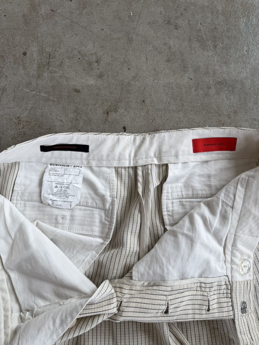 Eckhaus Latta Eckhaus Latta Pinstripe Trousers Size US 31 - 4 Thumbnail