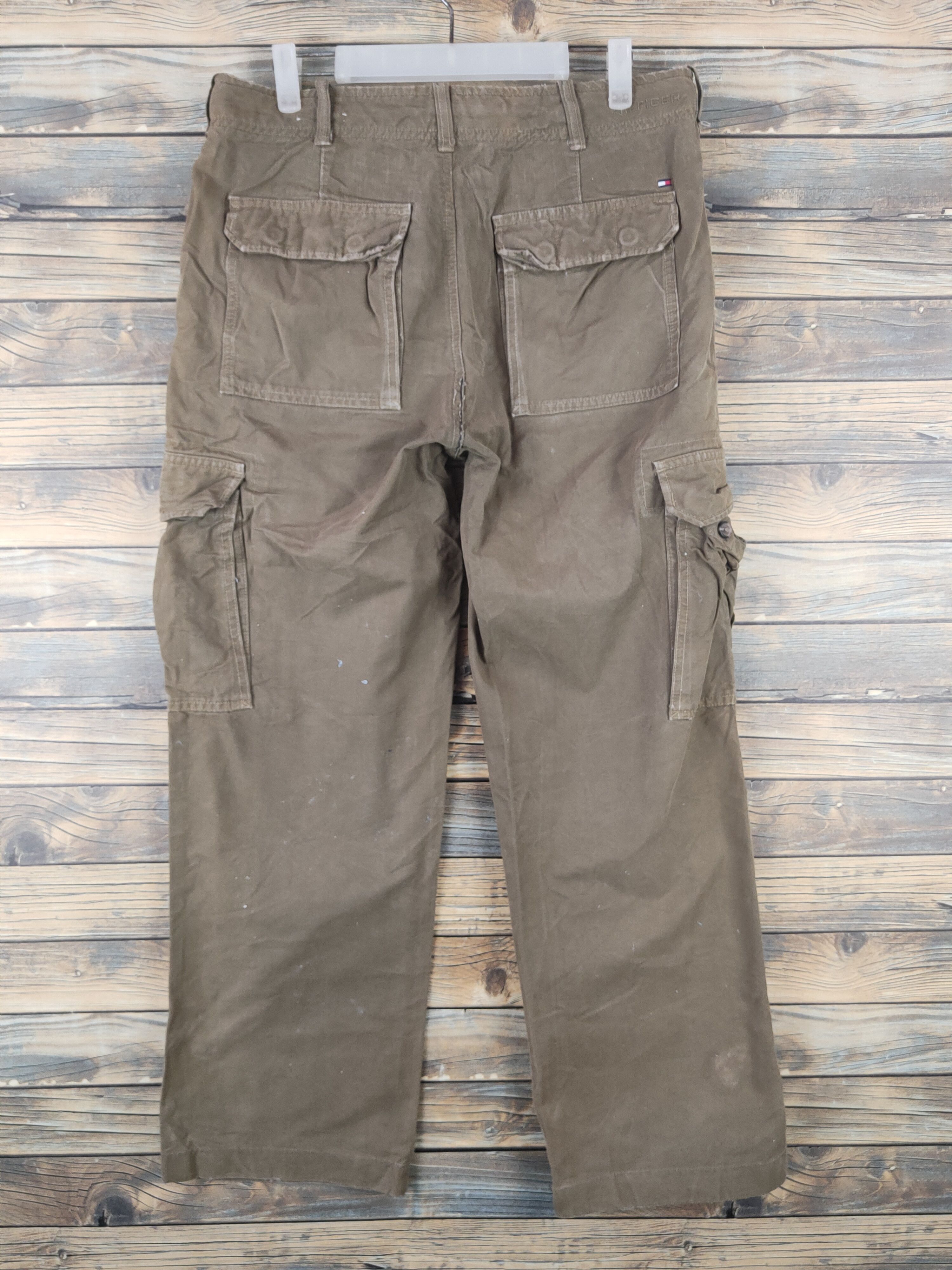 Tommy Hilfiger DL Tommy Hilfiger Brown Multipocket Cargo Pants #46-005 Size US 32 / EU 48 - 7 Thumbnail