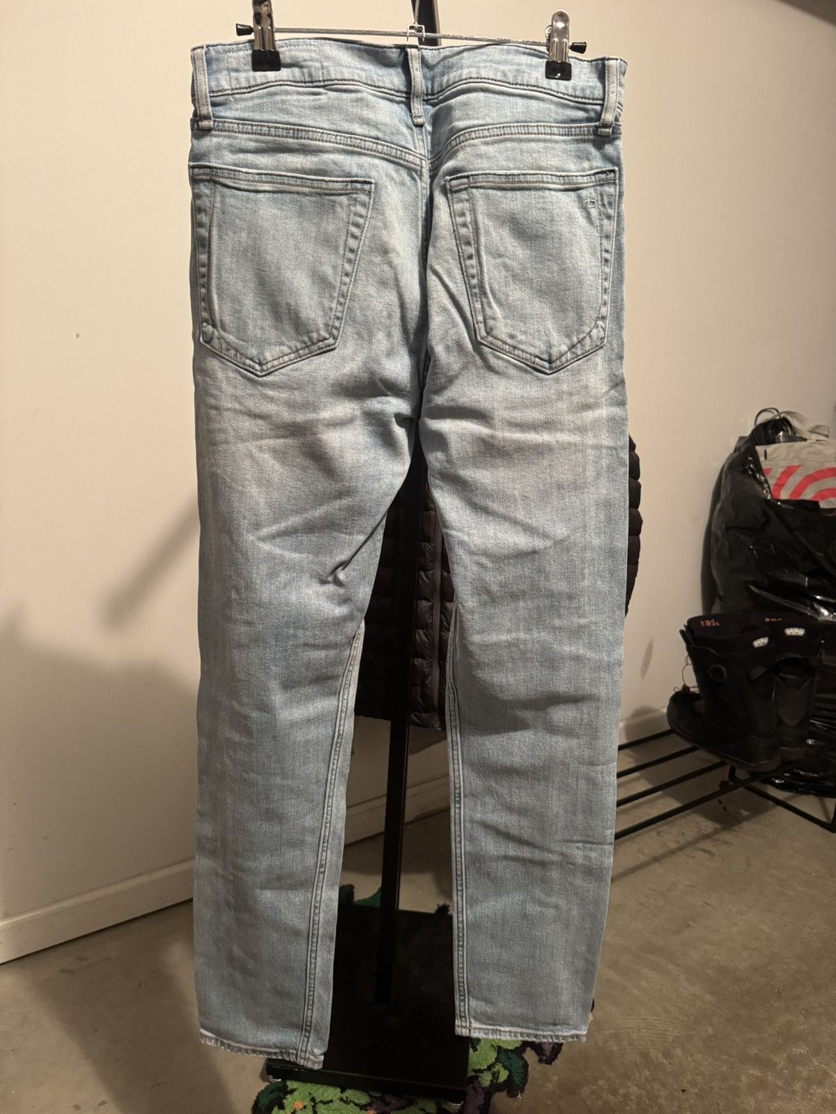 Rag & Bone Rag & Bone Powder Blue Denim Jeans (Fit 2 Slim) Size US 30 / EU 46 - 2 Thumbnail