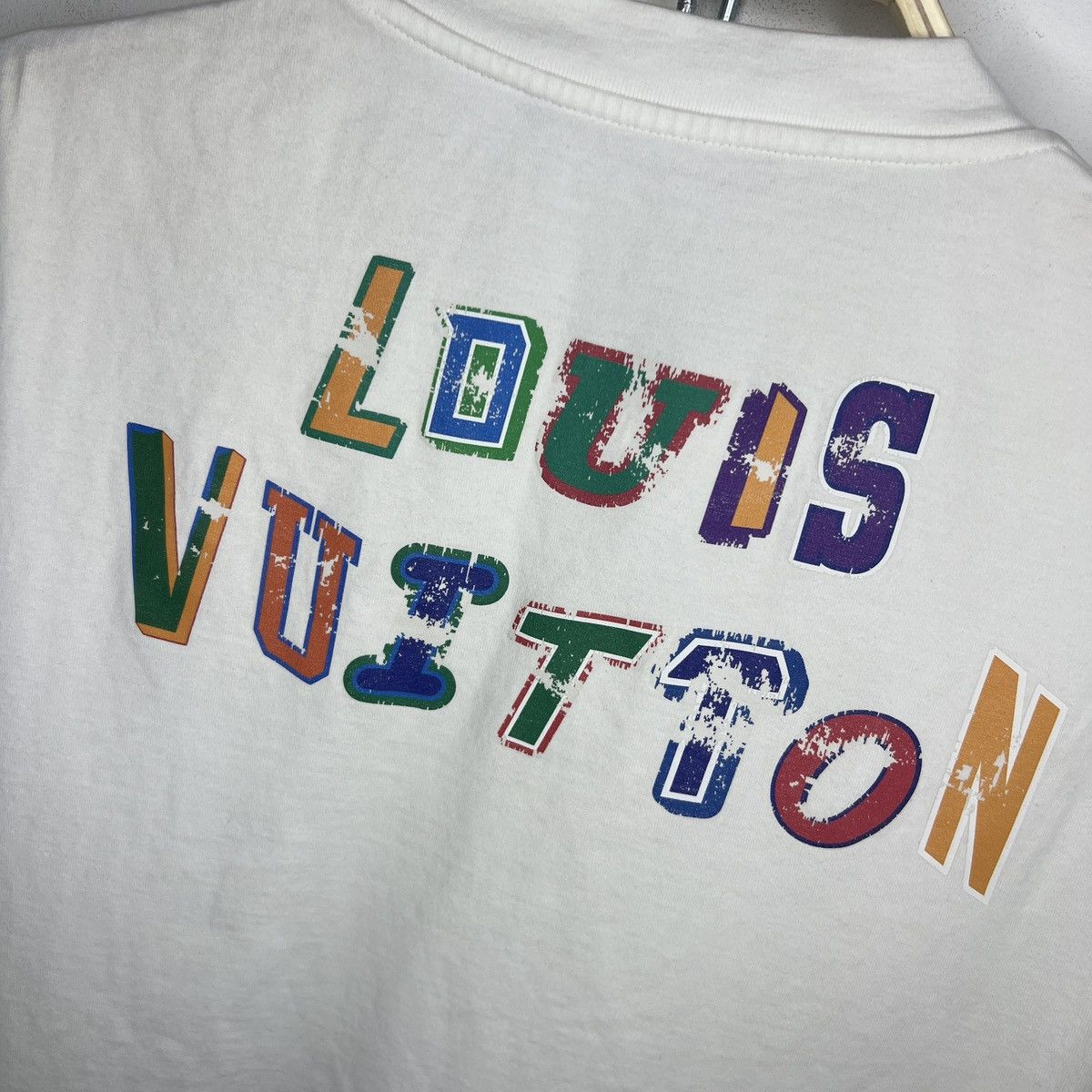 Louis Vuitton × NBA Louis Vuitton NBA White Logo T-Shirt Size US M / EU 48-50 / 2 - 11 Thumbnail