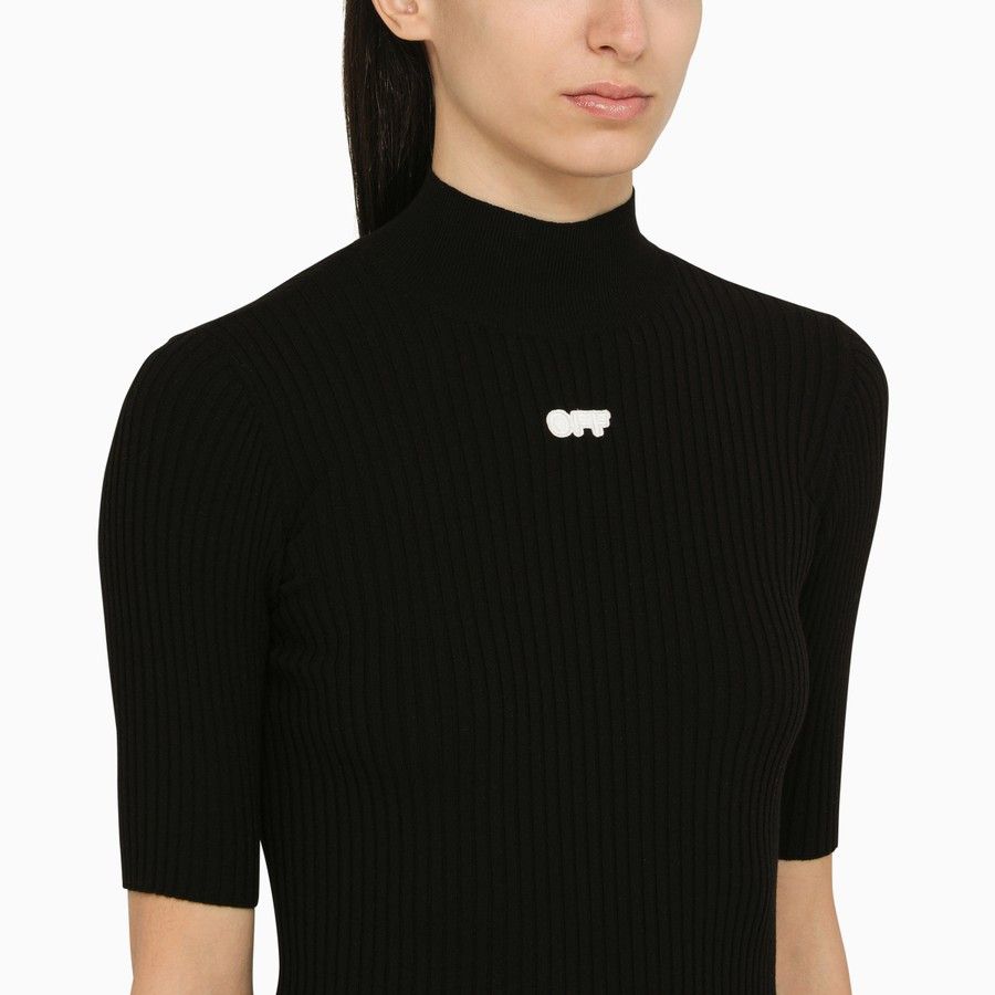 Off-White o1d2blof0924 Short-Sleeved Top With Logo in Black Size XS / US 0-2 / IT 36-38 - 4 Thumbnail