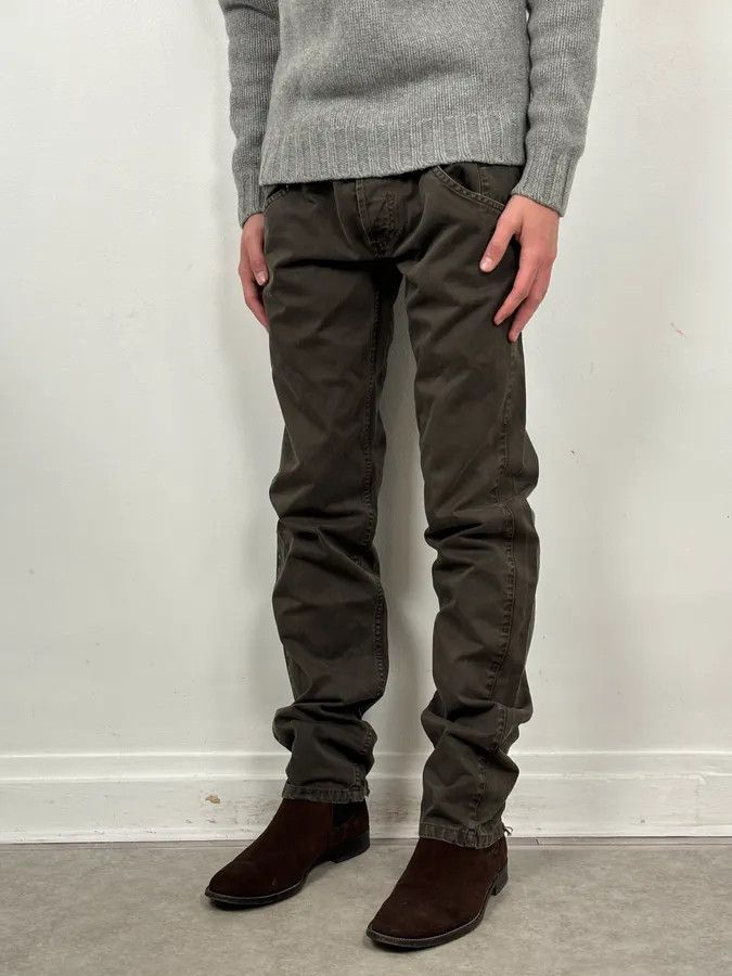 Dolce & Gabbana 2000s Dolce & Gabbana Brown Slim Denim Jeans Size US 33 - 3 Thumbnail
