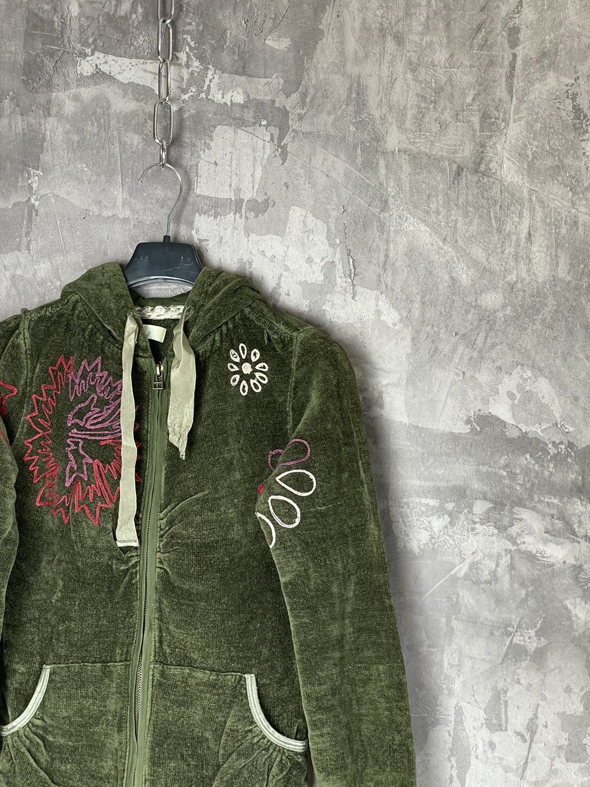 Japanese Brand × Vintage Y2K Vintage Faded Hoodie 00s Diesel Sweater Japanese Style Size S / US 4 / IT 40 - 3 Thumbnail