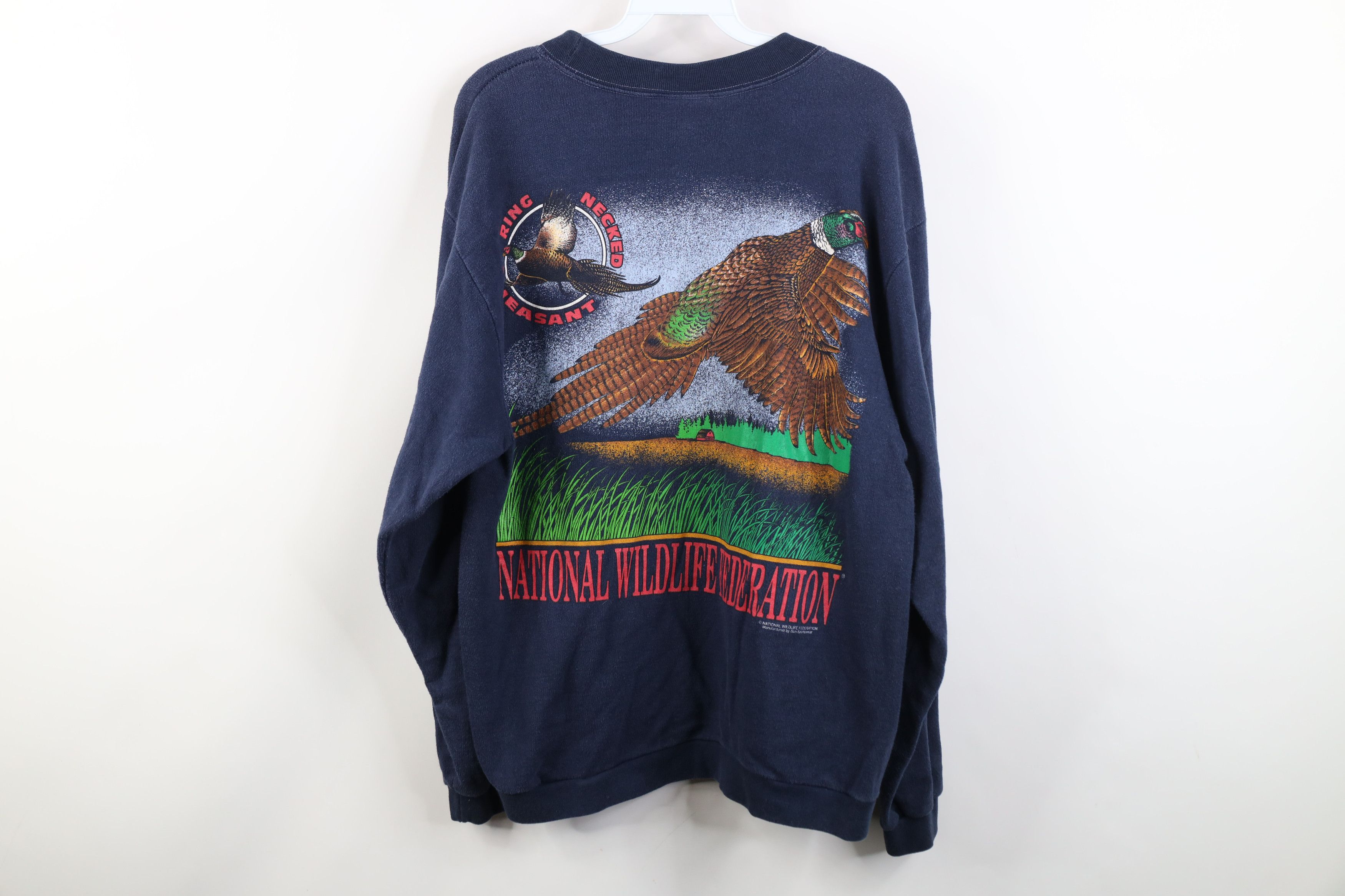 Vintage Vintage 90s National Wildlife Federation Pheasant Sweatshirt Size US L / EU 52-54 / 3 - 13 Thumbnail