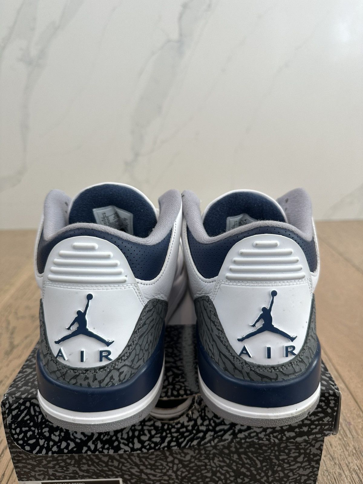 Jordan Brand Jordan 3 Retro Midnight Navy Size US 10 / EU 43 - 3 Thumbnail