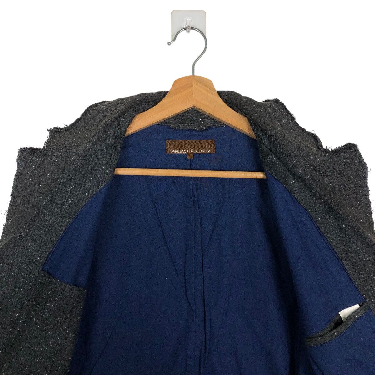 Issey Miyake 🔥Hikory Chore Jacket Double Breast Bareback Readless Japan Size US L / EU 52-54 / 3 - 11 Thumbnail