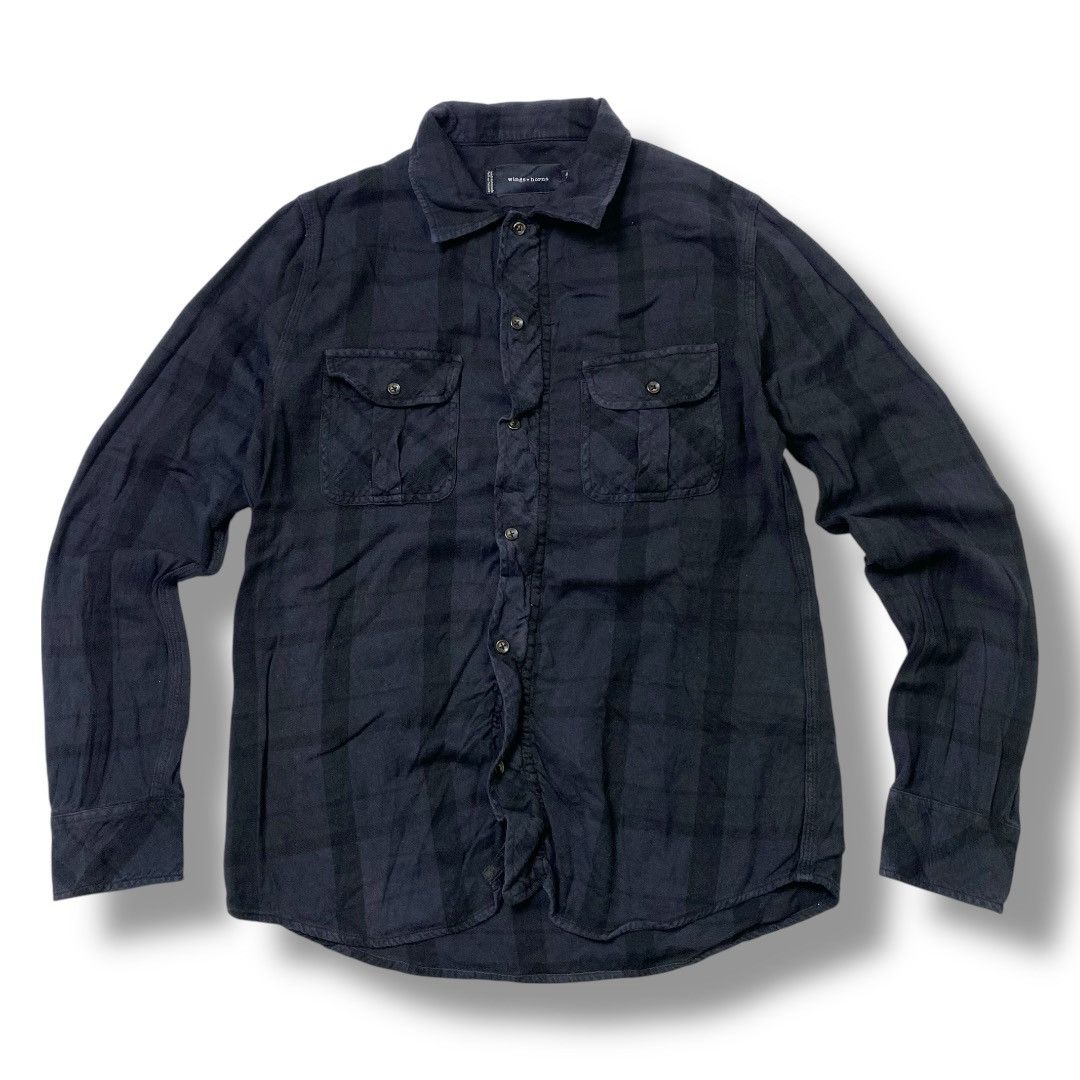 Le Grande Bleu (L.G.B.) × Wings + Horns Vintage Wings + Horn long sleeve zipper button shirt Size US M / EU 48-50 / 2 - 1 Thumbnail