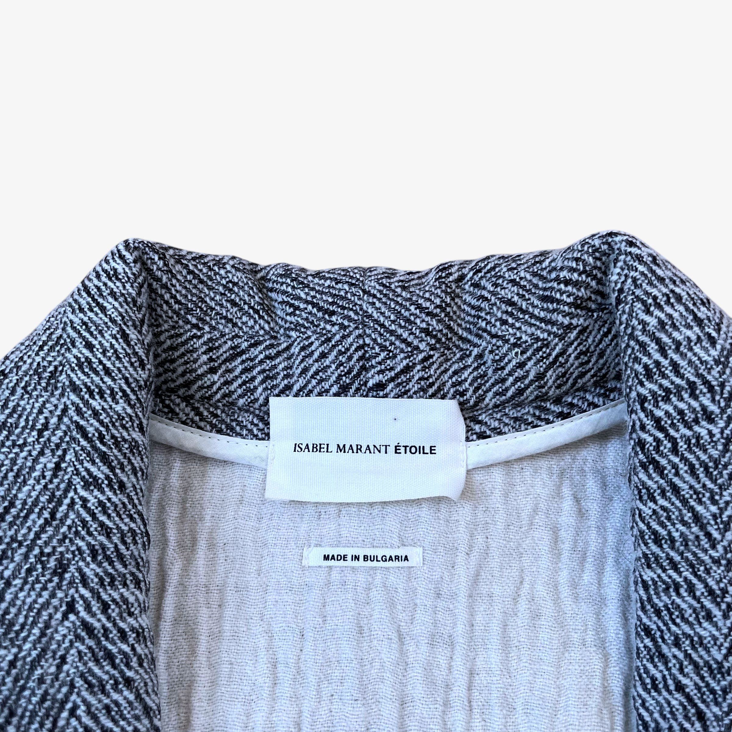 Isabel Marant Vintage Y2K Women's Isabel Marant Herringbone Wool Coat Size M / US 6-8 / IT 42-44 - 2 Thumbnail