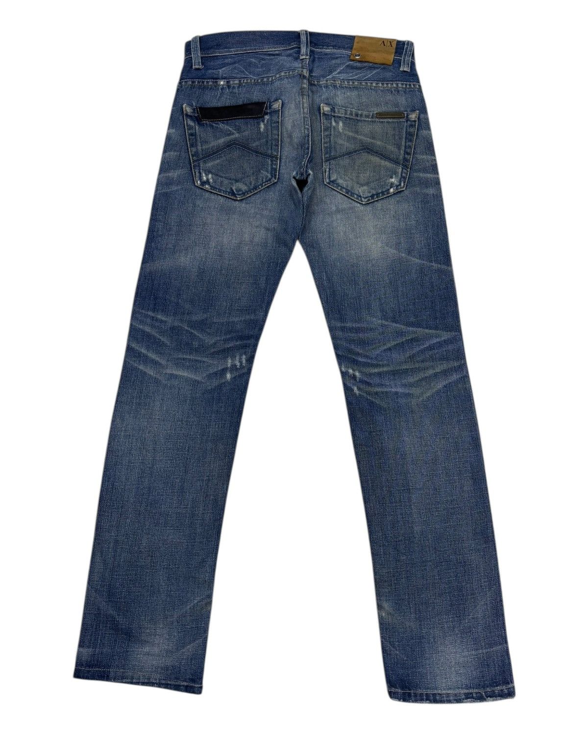 Armani Collezioni Armani Exchange Straight Leg Slim Fit Denim Jeans Size US 30 / EU 46 - 3 Thumbnail