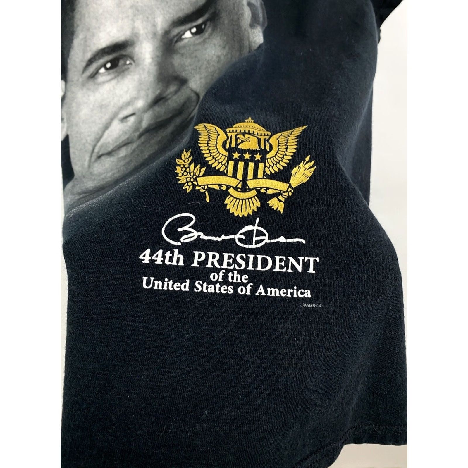 Gildan VINTAGE Barack Obama Wu Tang T-shirt M Black 90s Mens Shirt Size US M / EU 48-50 / 2 - 6 Thumbnail