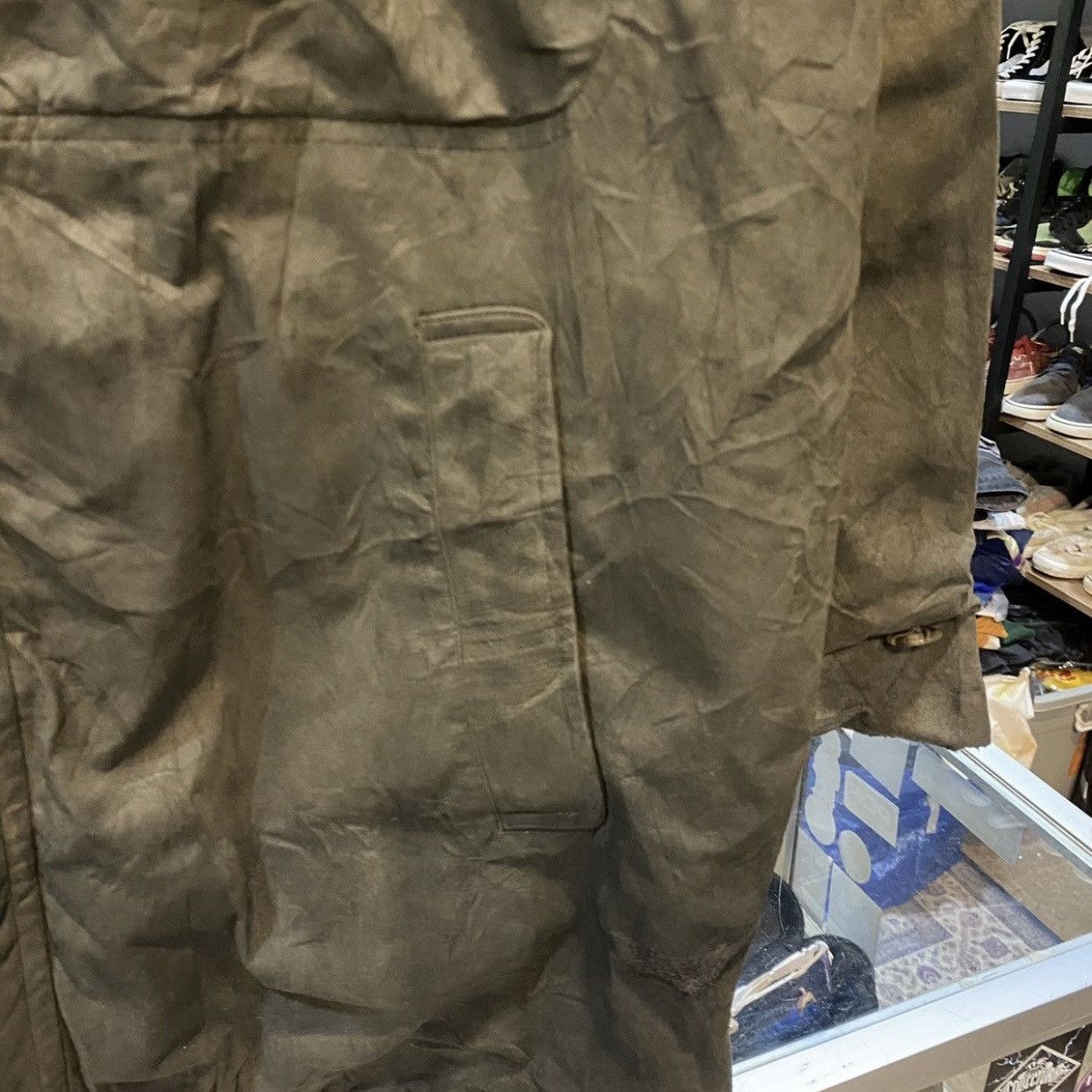 Burberry Burberry London Suede Jacket Nova Check Lined Olive/Brown Size US XL / EU 56 / 4 - 7 Thumbnail