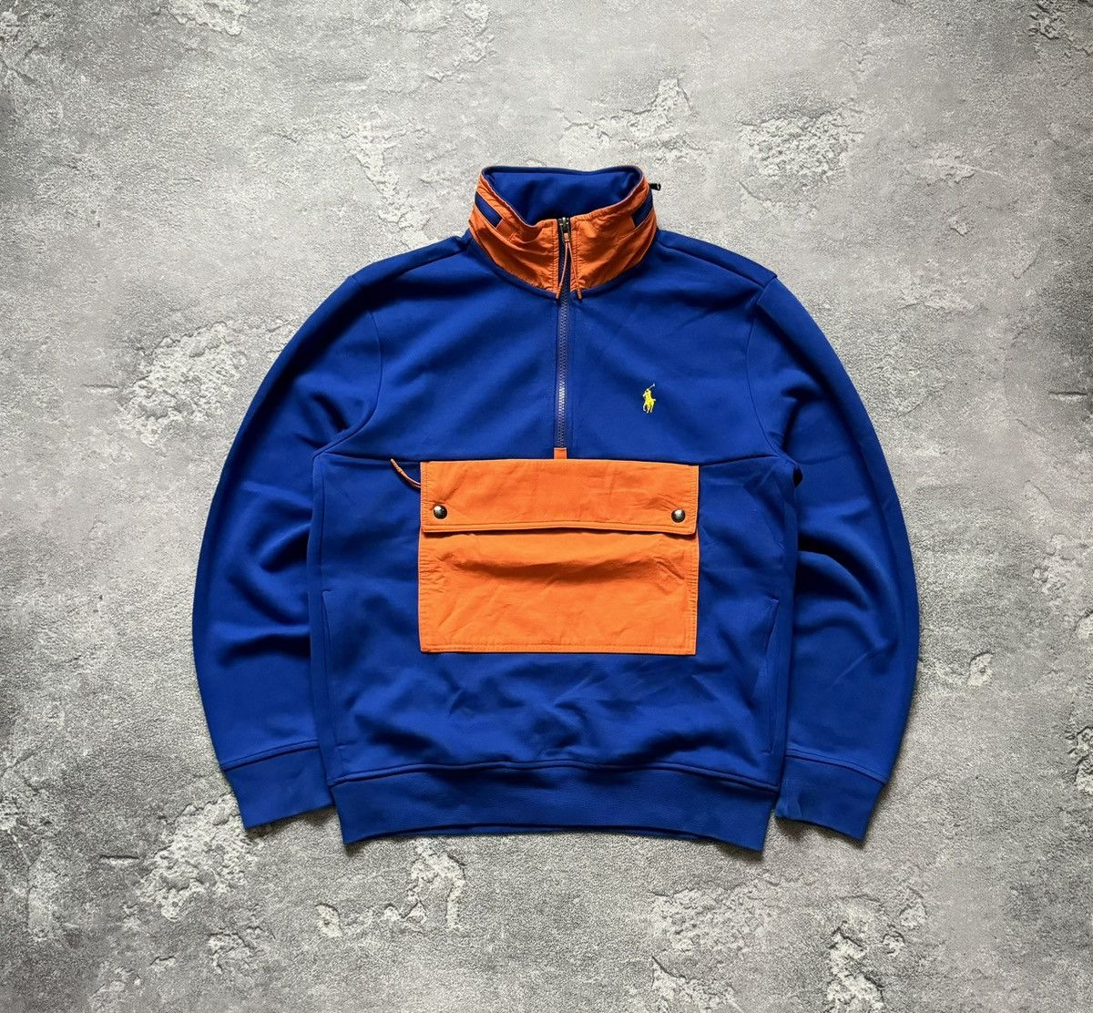 Polo Ralph Lauren × Vintage Polo Ralph Lauren hybrid 1/4 zip sweatshirt hoodie pullover Size US S / EU 44-46 / 1 - 10 Thumbnail