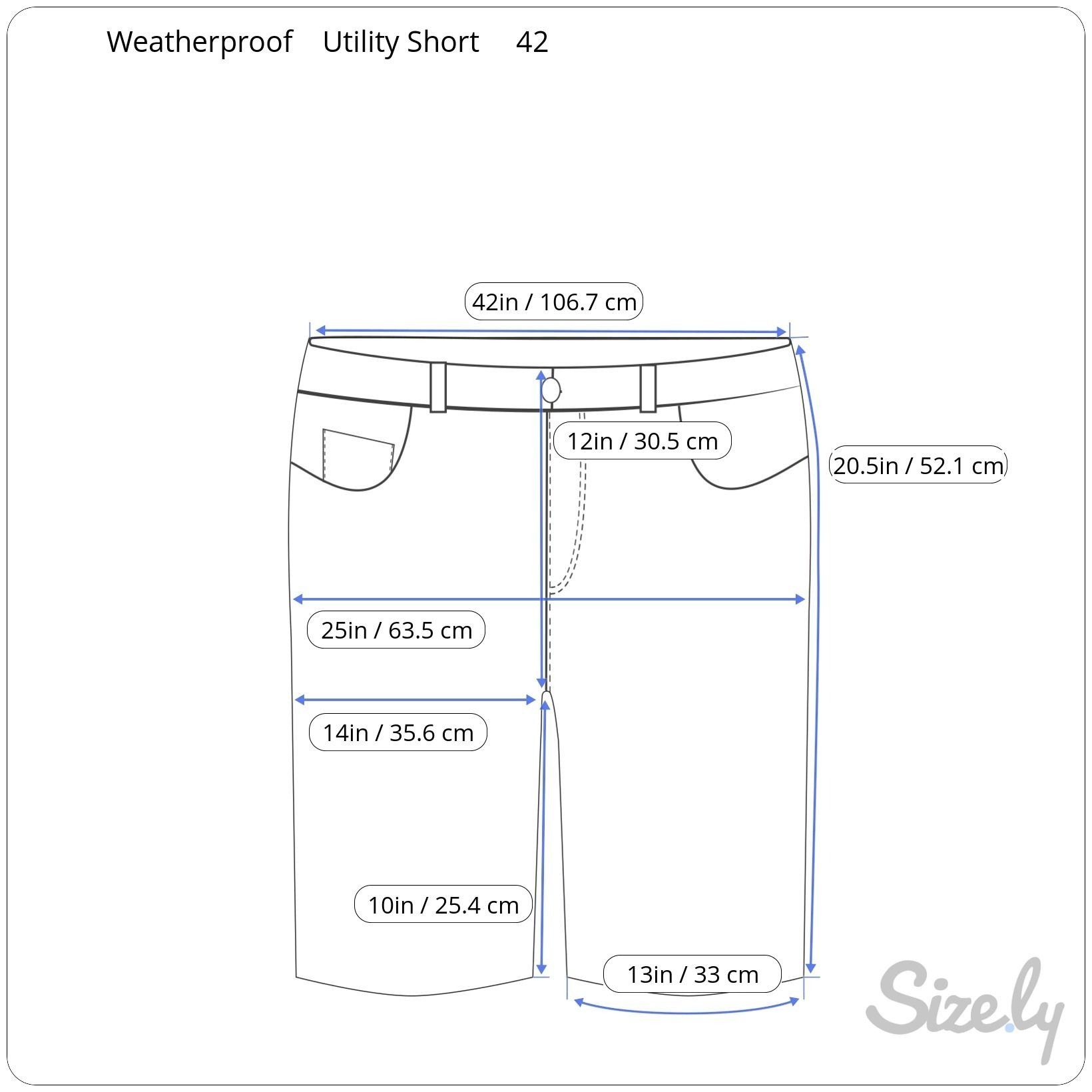Weatherproof Weatherproof Mens Utility Shorts 42 Ivy Green Stretch Fabric Size US 42 / EU 58 - 2 Thumbnail