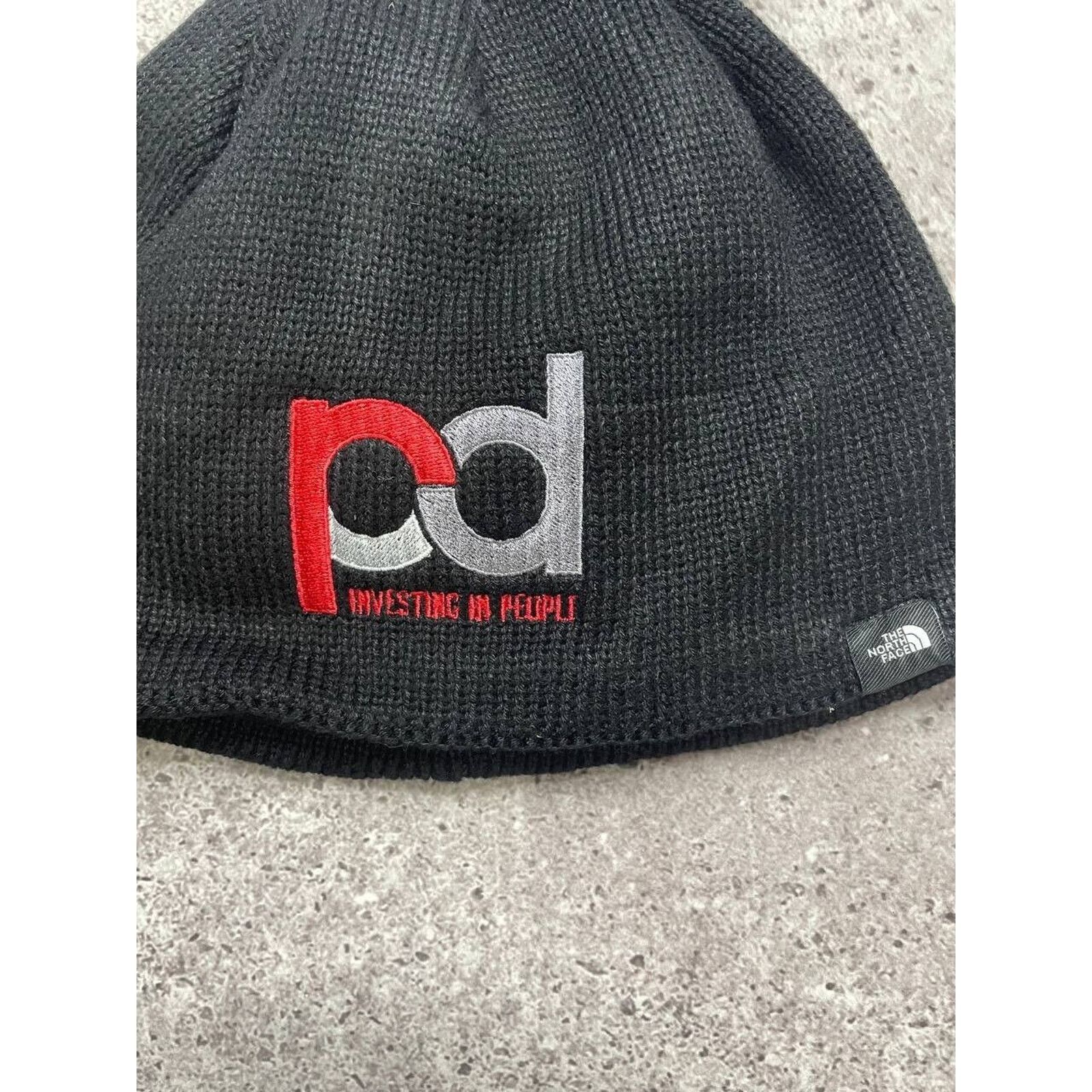 The North Face Vintage The North Face Black Beanie Hat PD Investing Logo Size ONE SIZE - 4 Thumbnail