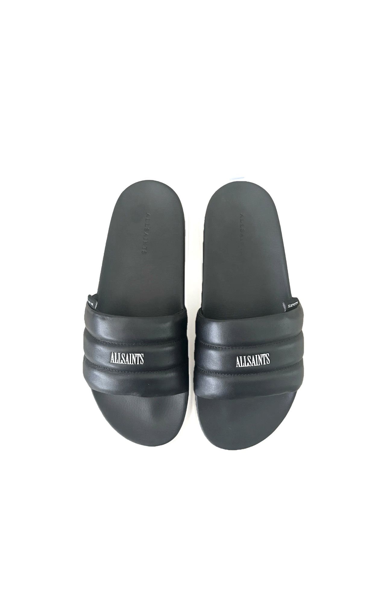 Allsaints NEW, ALLSAINTS SHELL LEATHER SLIDES / SANDALS Size US 12 / EU 45 - 1 Thumbnail