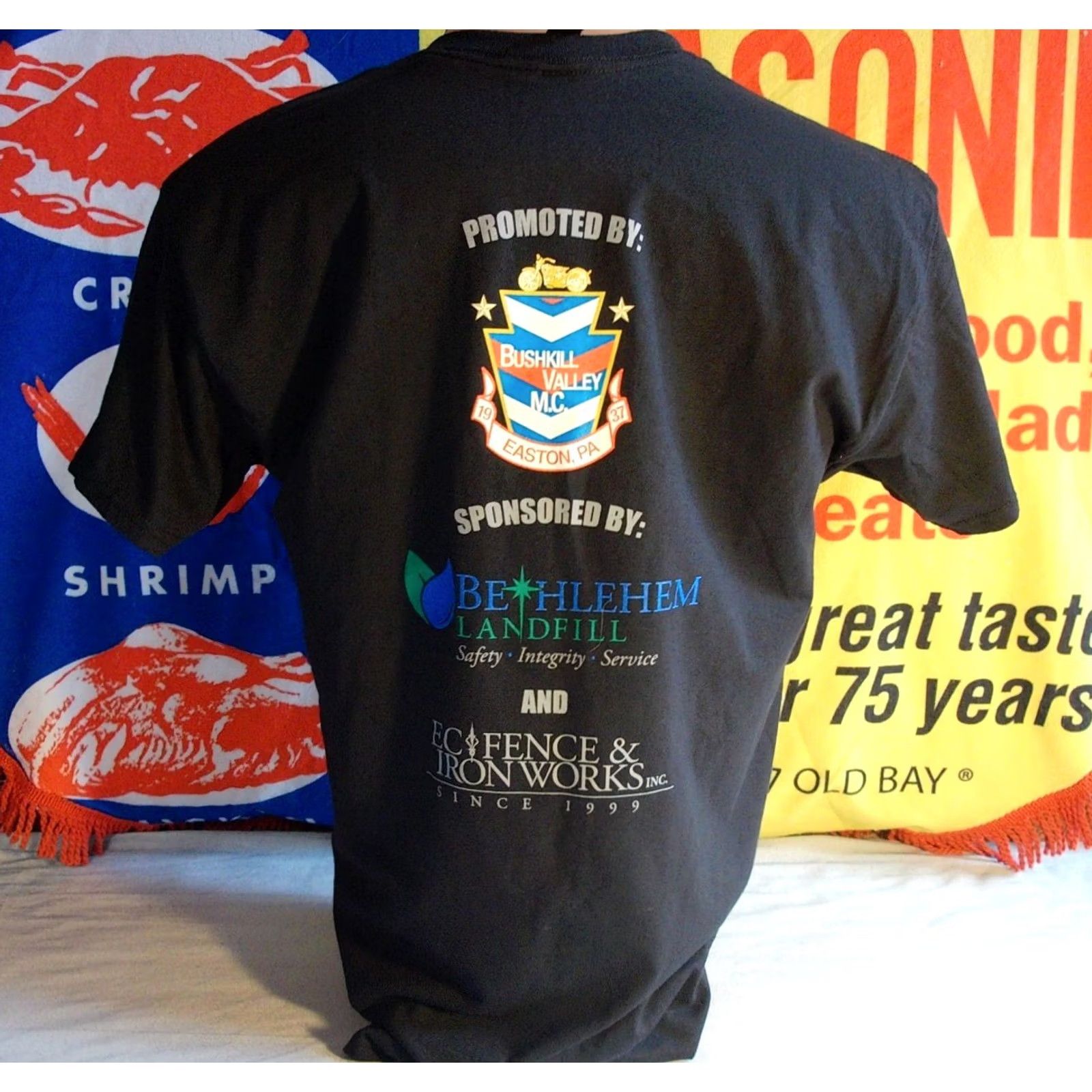 Gildan FREEMANSBURG MOTORCYCLE Hill Climb t Shirt Men's Large Black Gildan Cotton Logo Graphic Print Vintage No N/A Size US L / EU 52-54 / 3 - 5 Thumbnail