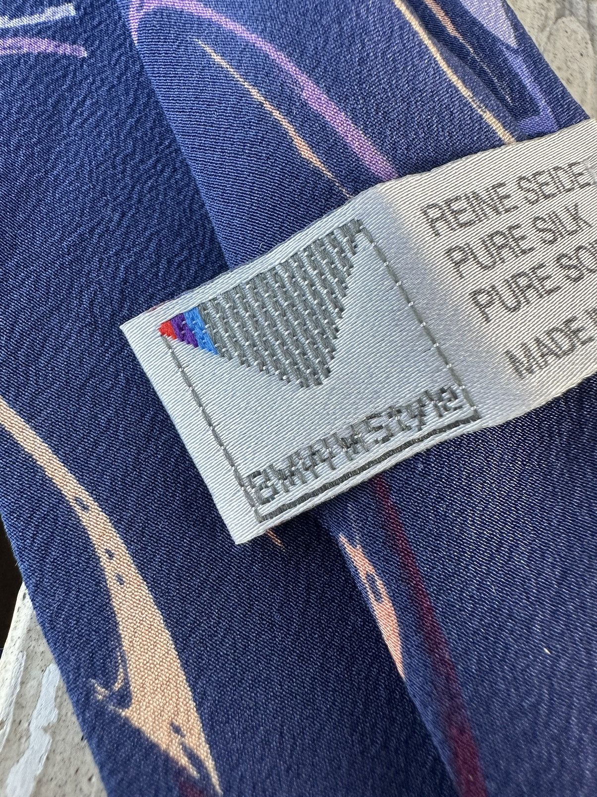 AlphaStyle × BMW × Vintage VINTAGE 90s BMW M STYLE TIE made in italy 4.4 gang Size ONE SIZE - 4 Thumbnail
