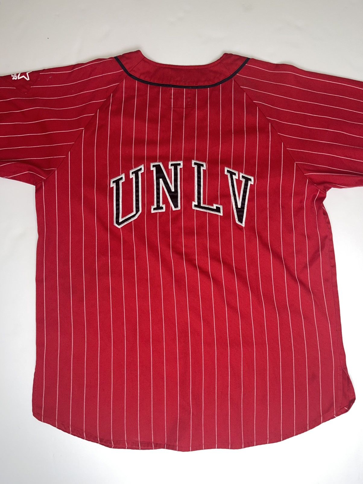 Starter VTG UNLV RUNNING REBELS UNLV PINSTRIPE BASEBALL JERSEY Size US L / EU 52-54 / 3 - 1 Thumbnail