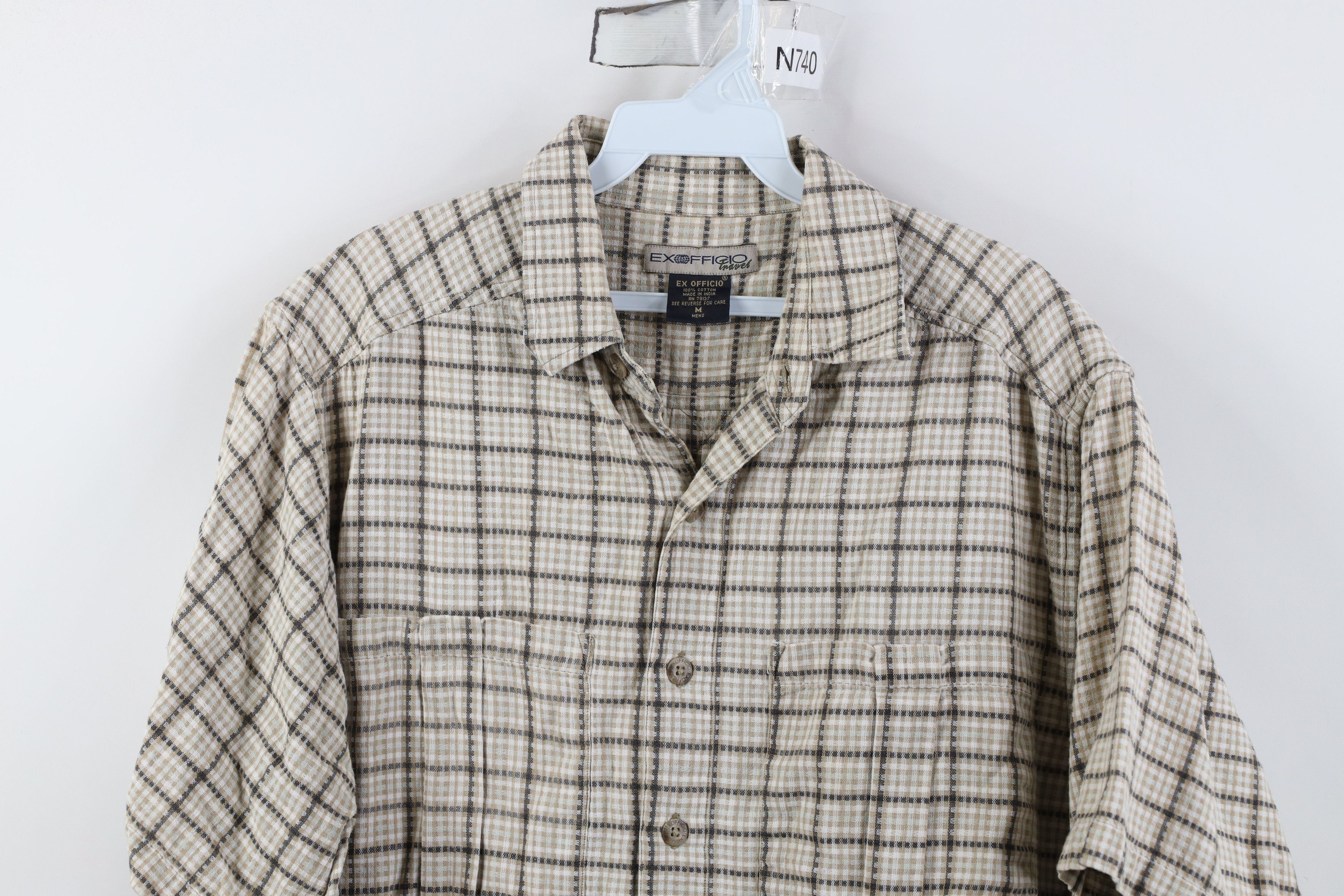 ExOfficio Vintage ExOfficio Weave Short Sleeve Collared Button Shirt Size US M / EU 48-50 / 2 - 2 Thumbnail