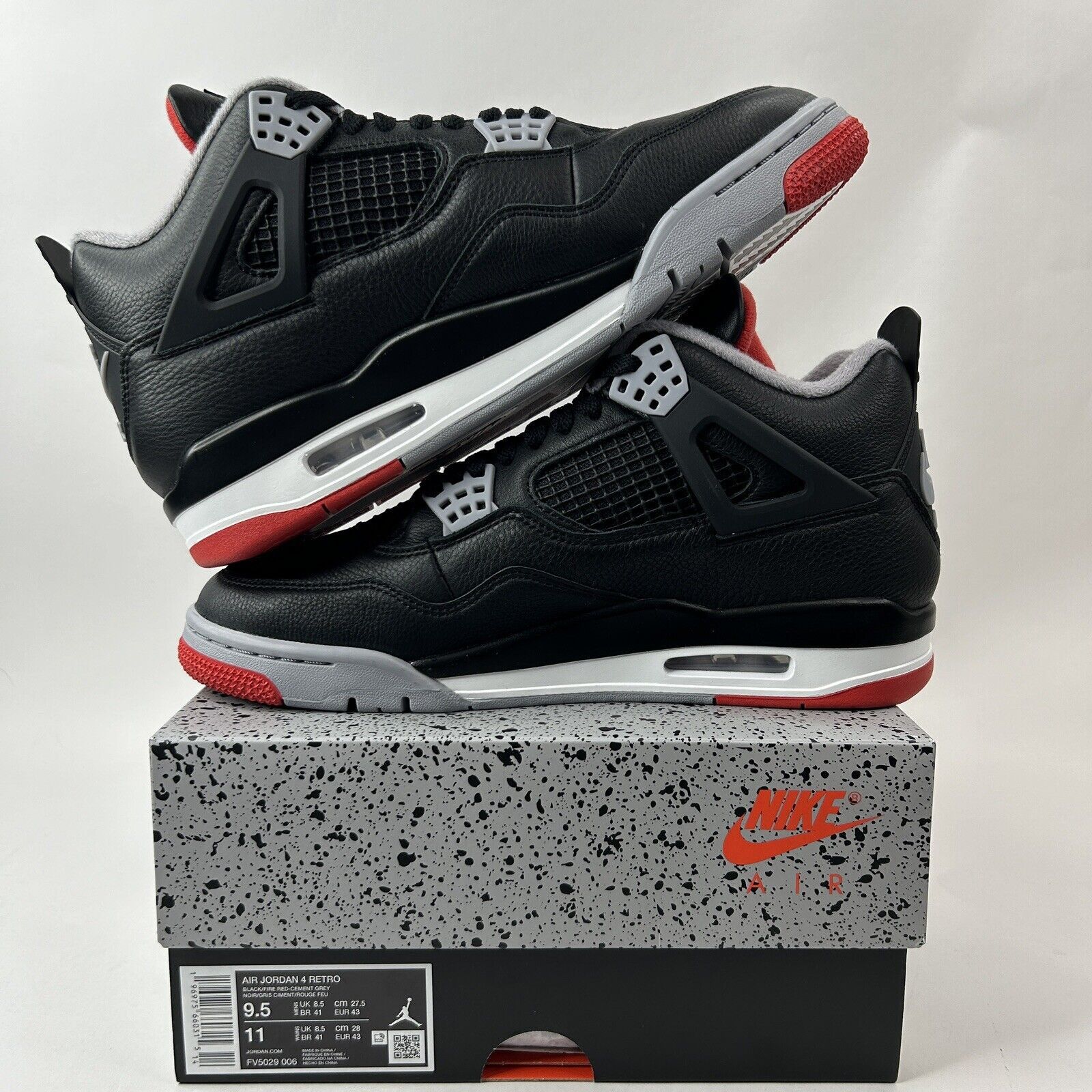 Nike Nike Air Jordan 4 Retro Reimagined “Bred” 2024 Size US 9.5 / EU 42-43 - 3 Thumbnail