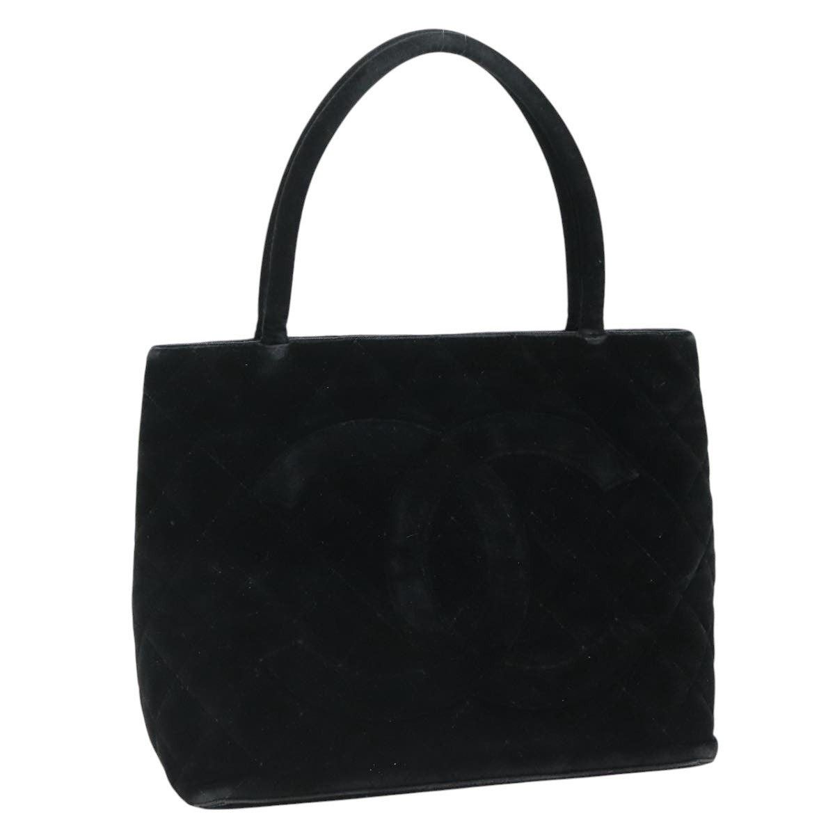 Chanel Chanel Matelasse Standard Tote Bag Velour Black CC Size ONE SIZE - 1 Thumbnail