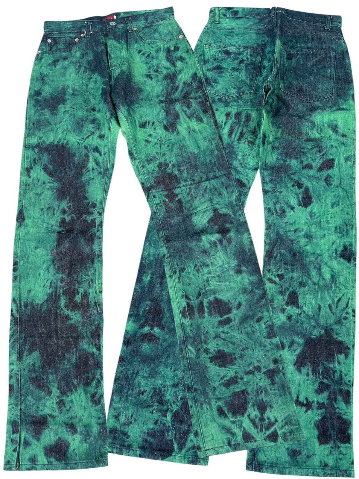 Kapital Vintage Japanese Brand Crespi Punk Bondage Denim Jeans ☠️🎌 Size US 27 - 1 Thumbnail