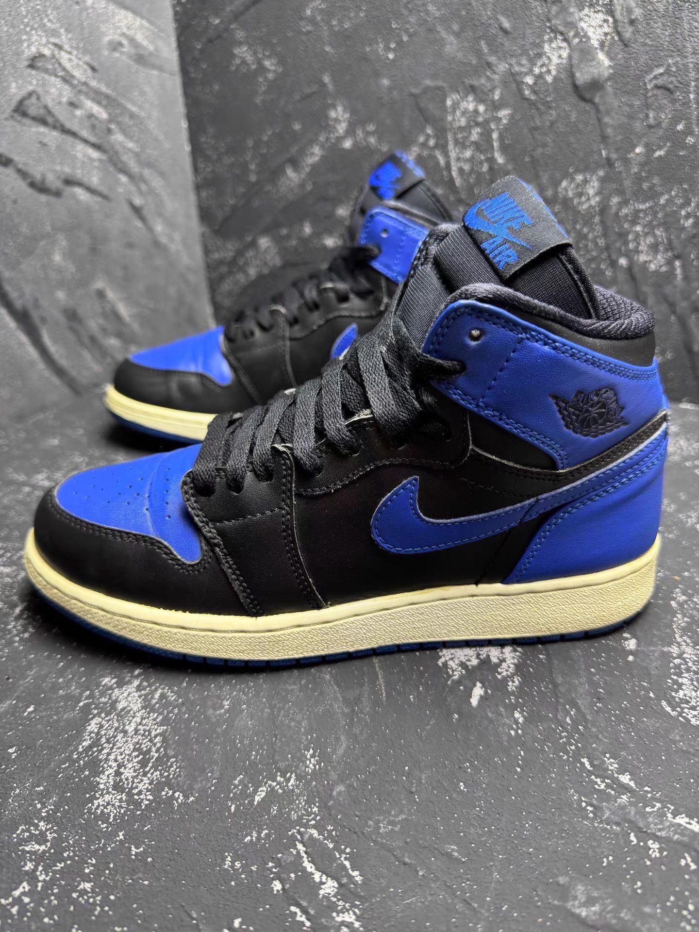 Nike Air Jordan 1 Black Royal Blue Q10 Size US 7.5 / IT 37.5 - 2 Thumbnail