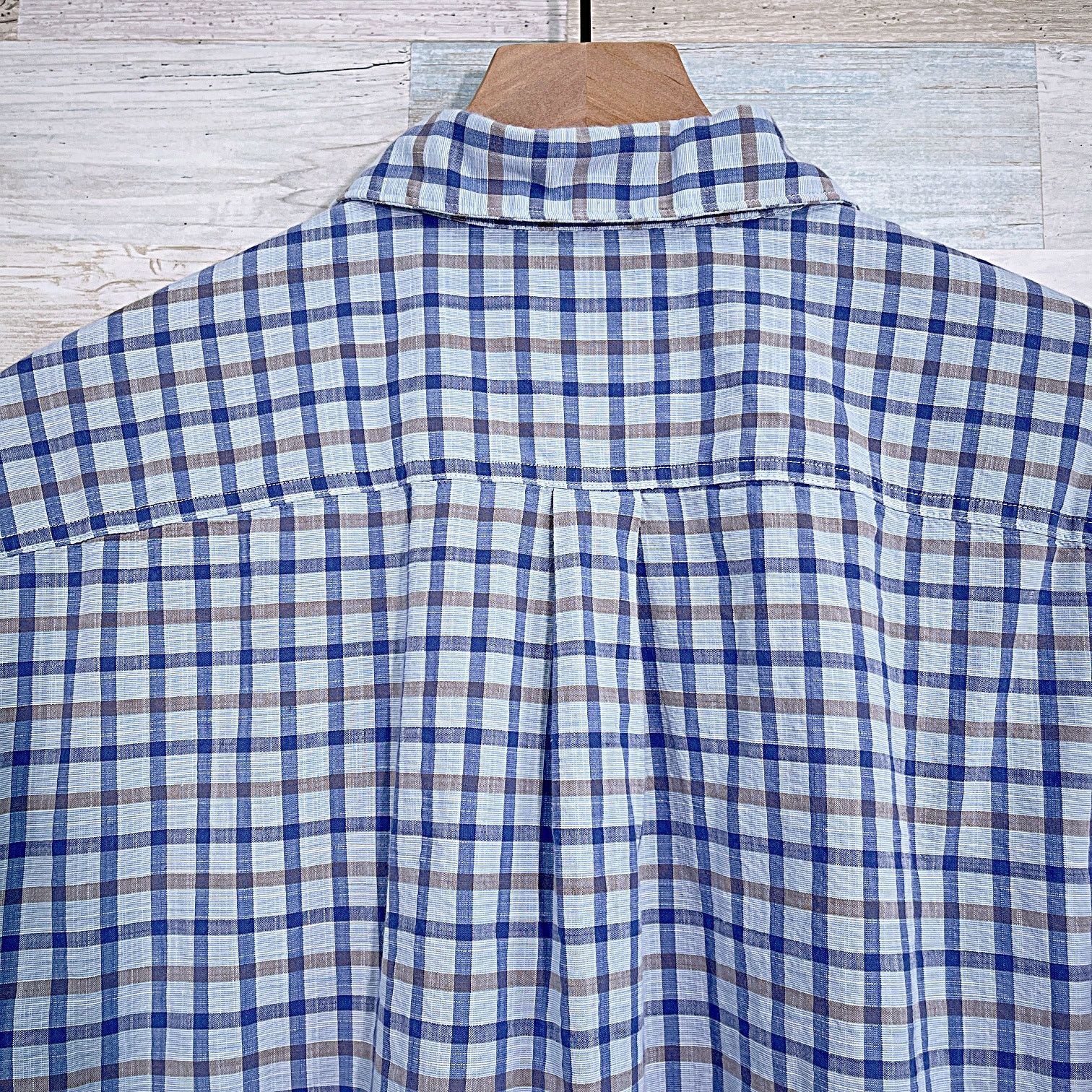 johnnie-O Johnnie O Cotton Lawn Button Front Shirt Blue Mens Medium Size US M / EU 48-50 / 2 - 4 Thumbnail