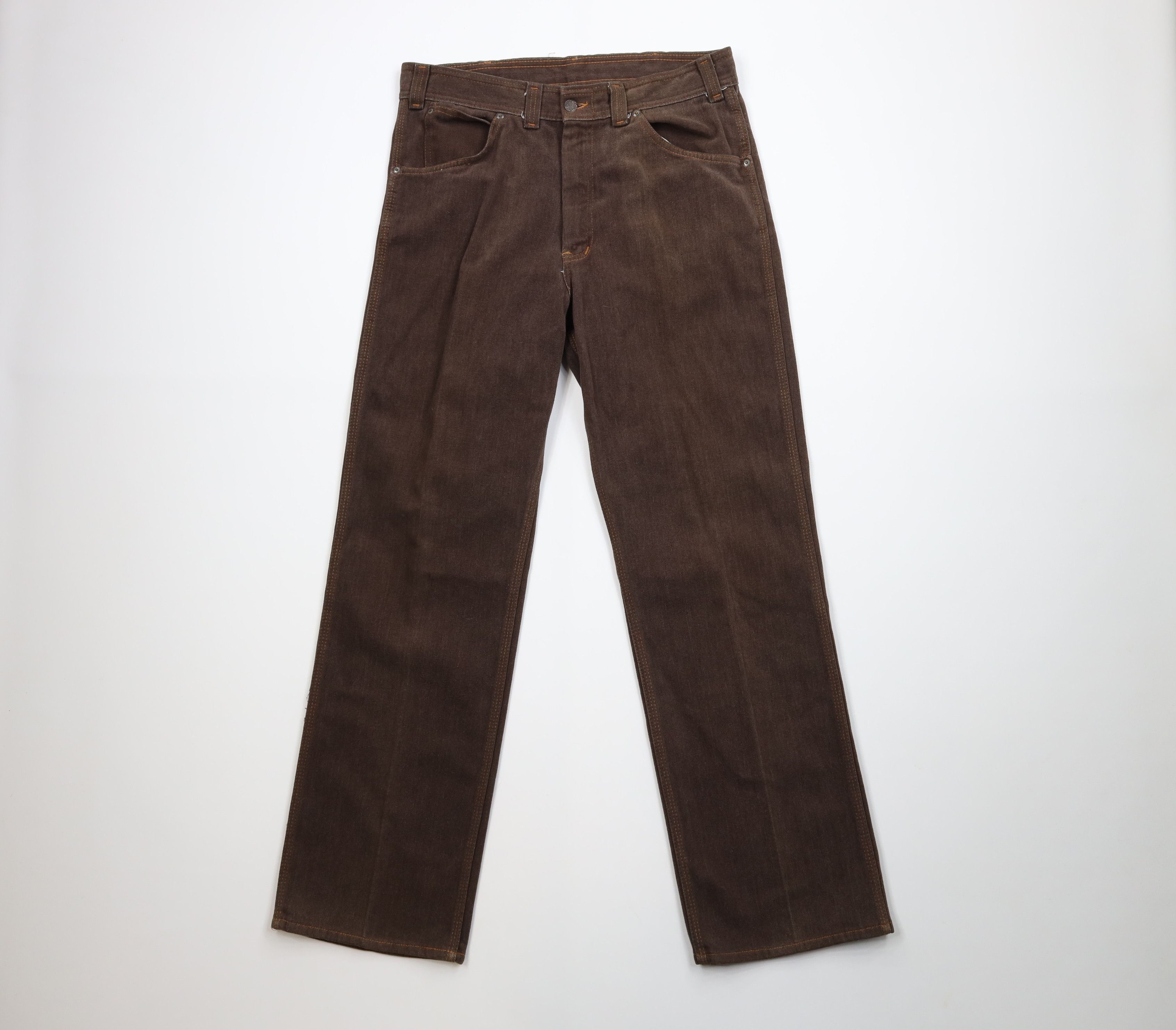 Vintage Vintage 70s Streetwear Cotton Chamois Cloth Wide Leg Pants Size US 32 / EU 48 - 1 Thumbnail