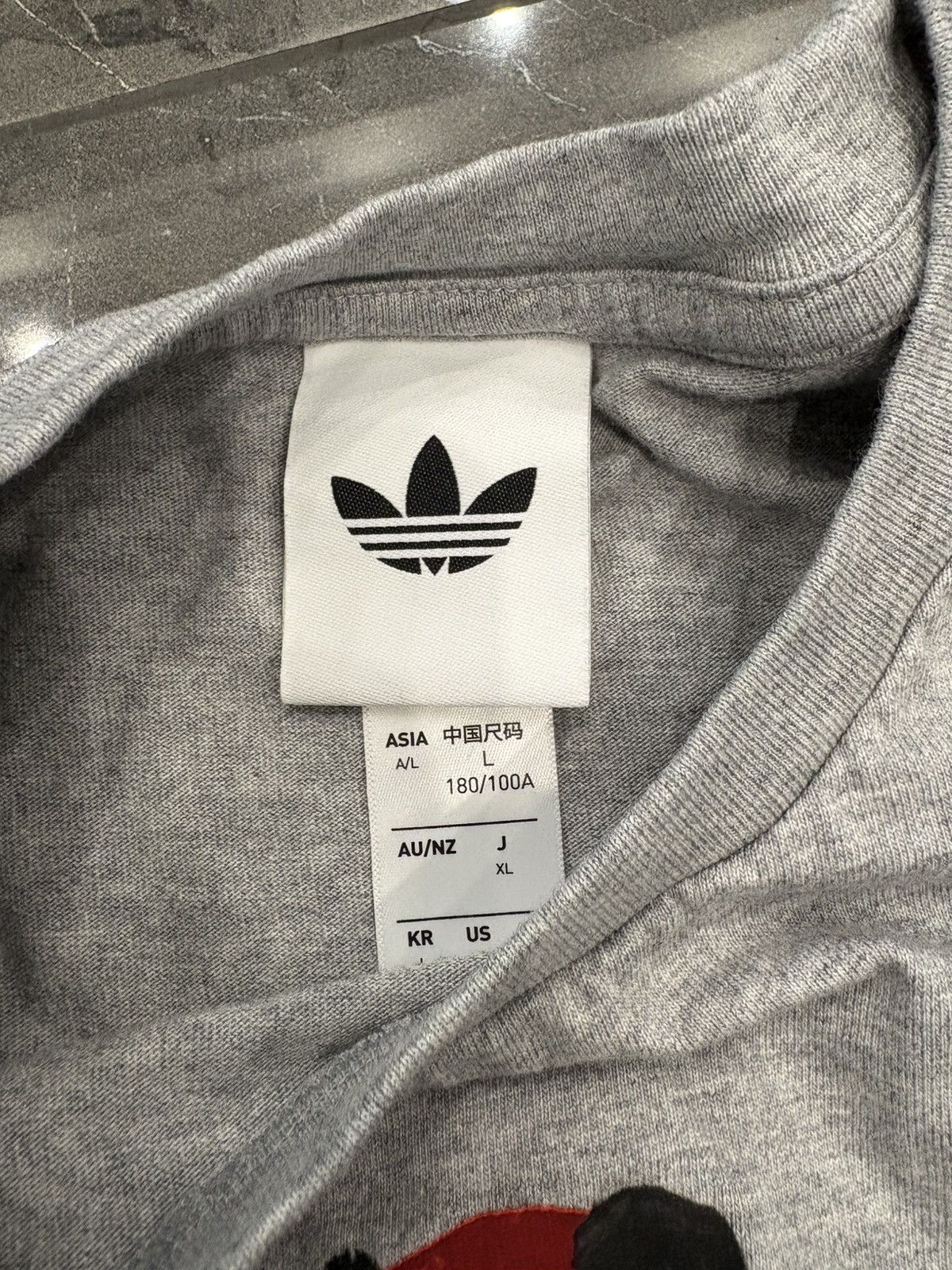 Adidas Adidas DOROPHY COLLAB - TT PANDA TEE Large Grey Size US L / EU 52-54 / 3 - 4 Thumbnail