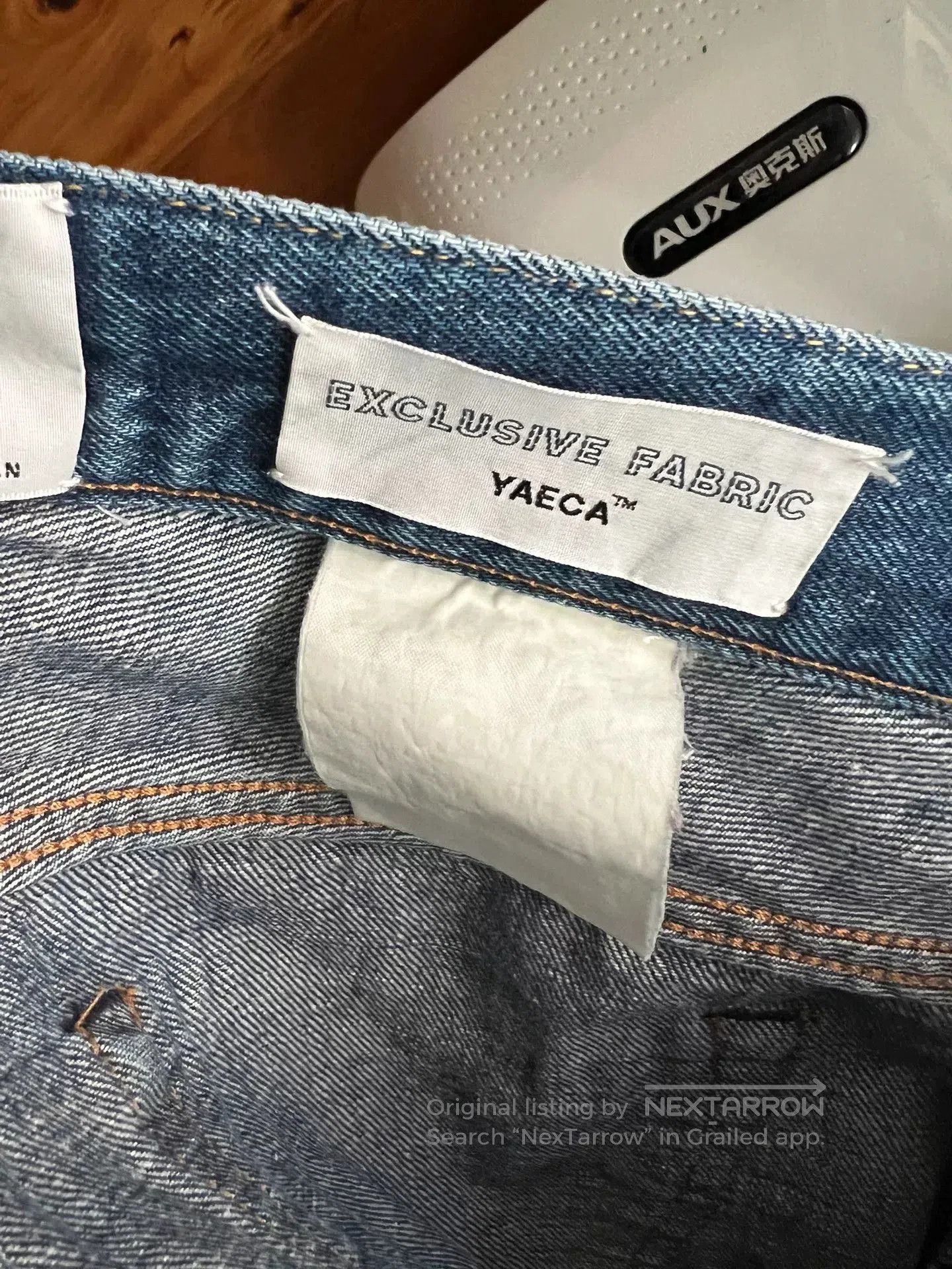 YAECA blue dyed denim pants for women. Size 28" / US 6 / IT 42 - 9 Thumbnail