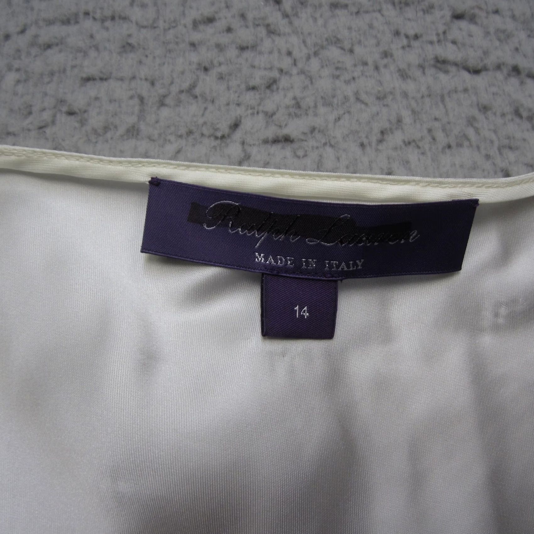 Ralph Lauren Purple Label Ralph Lauren Purple Label Blouse Women 14 White Sleeveless Satin Casual Size XL / US 12-14 / IT 48-50 - 4 Thumbnail