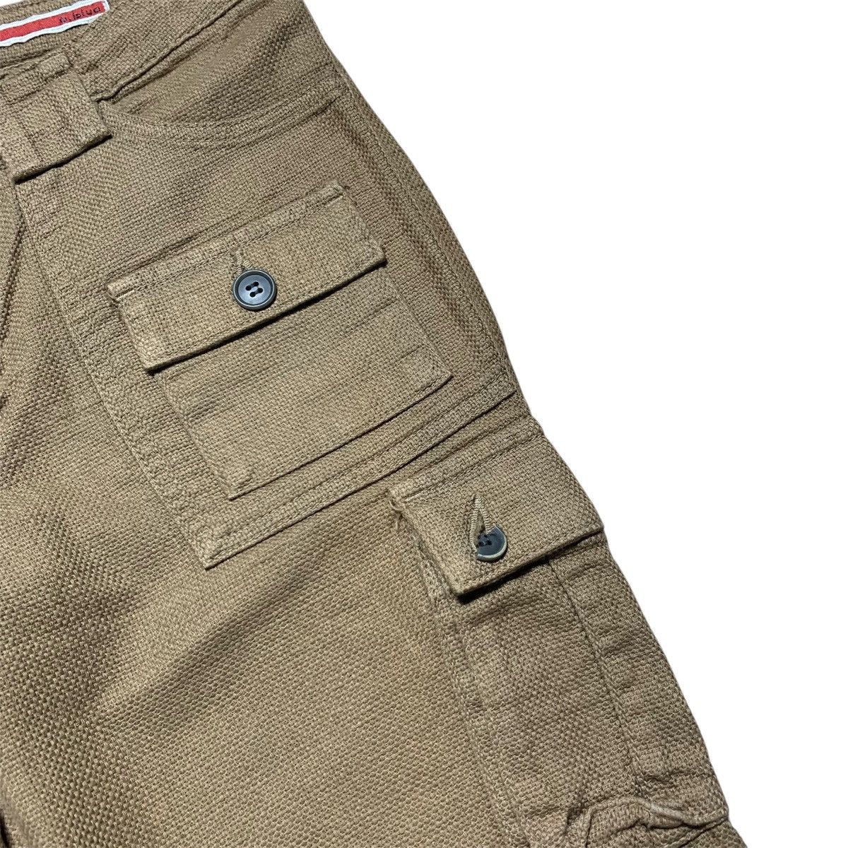 Japanese Brand Vintage E Blue Iron Forge Hemp Canvas Cargo Pants Size US 28 / EU 44 - 5 Thumbnail