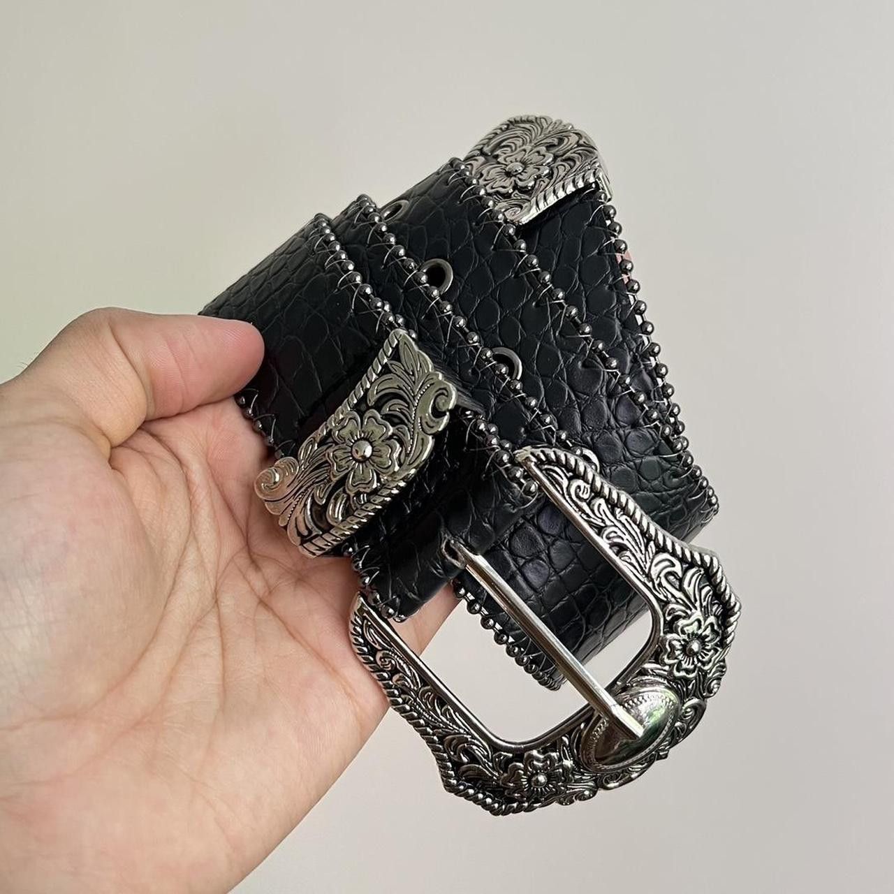 Cowboy Equipment × Vintage vintage style american western silver snakeskin boho belt Size ONE SIZE - 5 Thumbnail