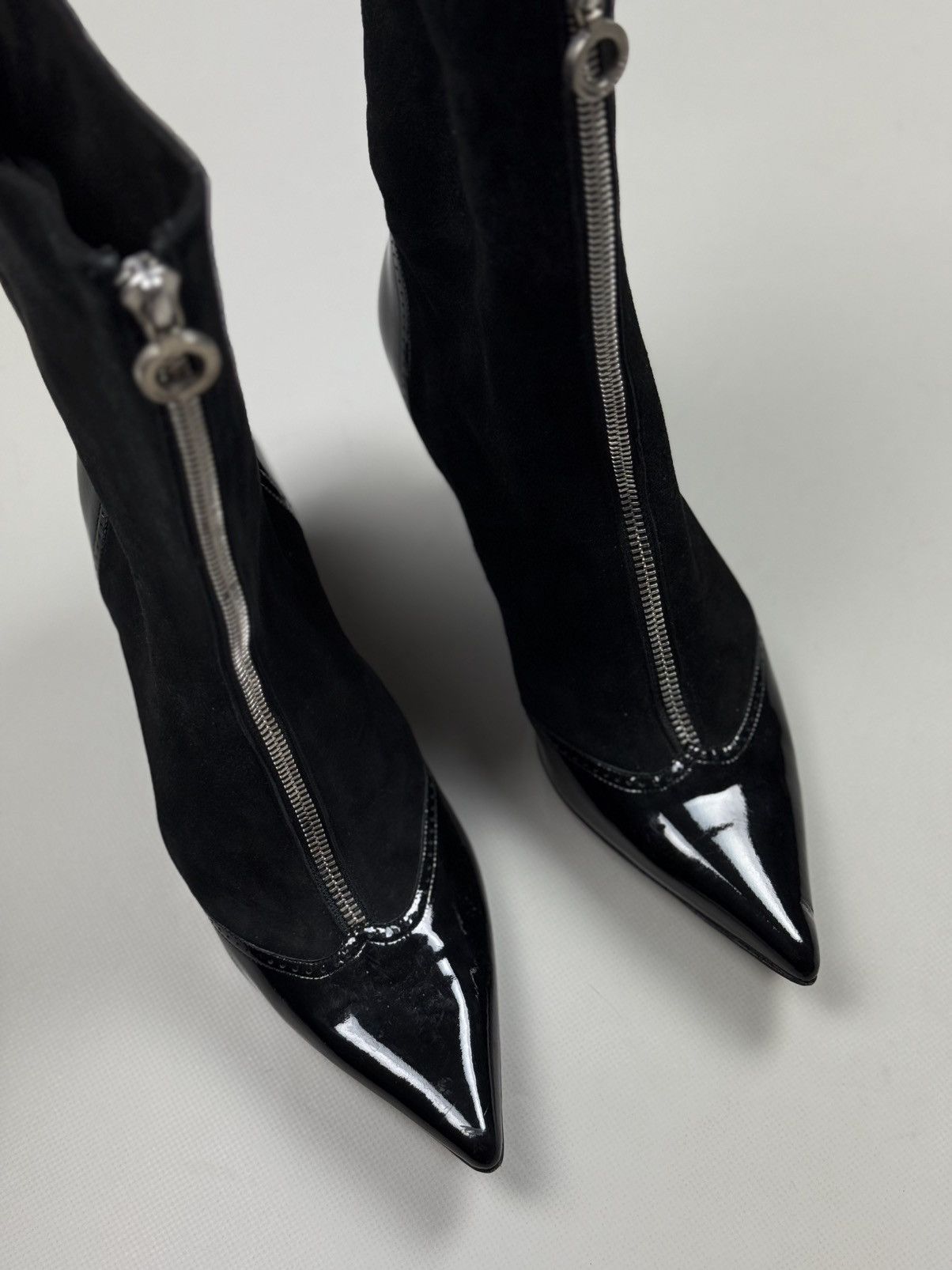 Marc Jacobs Marc Jacobs Heeled Full Zip Leather Suede Ankle Boots Shoes Size US 9.5 / IT 39.5 - 7 Thumbnail